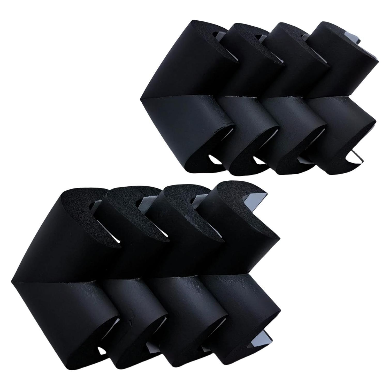 Protector de Esquinas M2cbridge L Extra Grueso 8 Piezas Negro