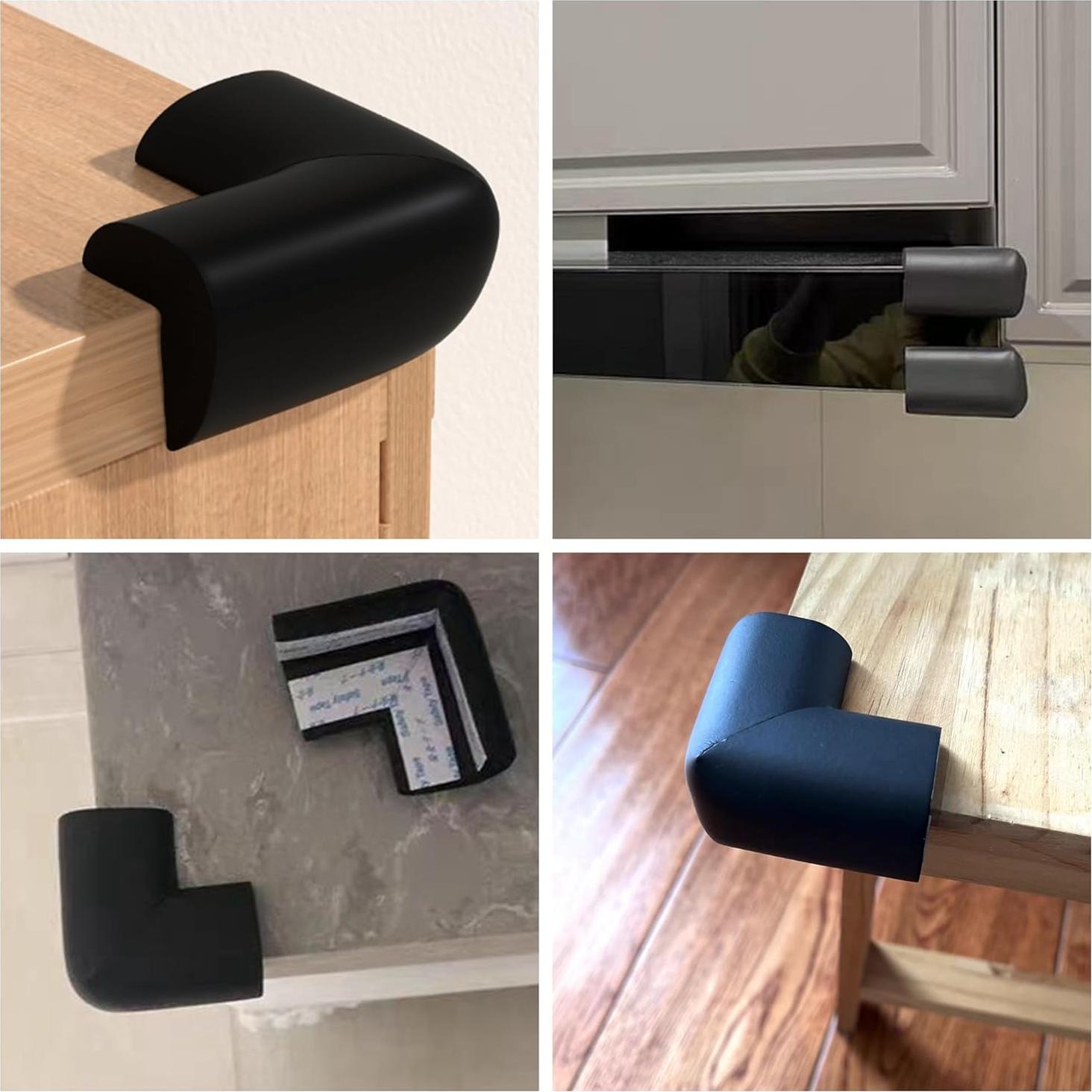 Protector de Esquinas M2cbridge L Extra Grueso 8 Piezas Negro