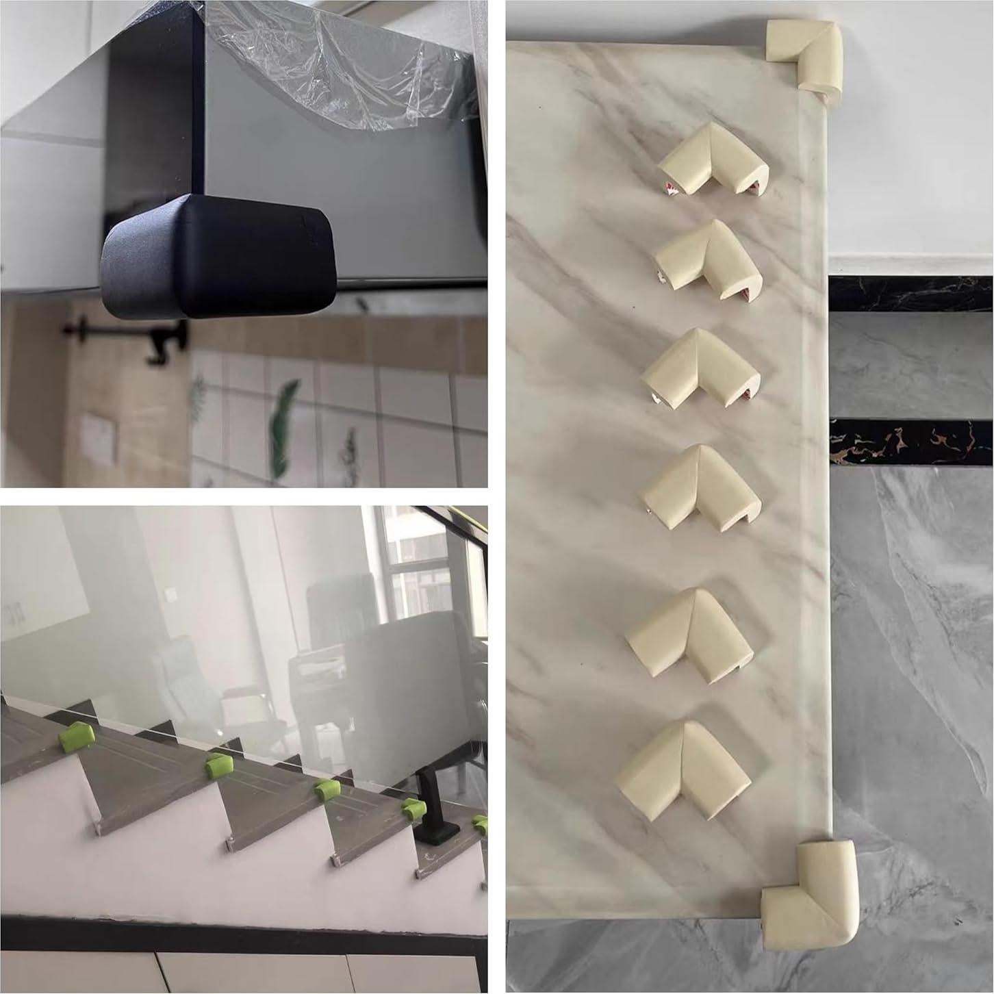 Protector de Esquinas M2cbridge L Extra Grueso 8 Piezas Negro