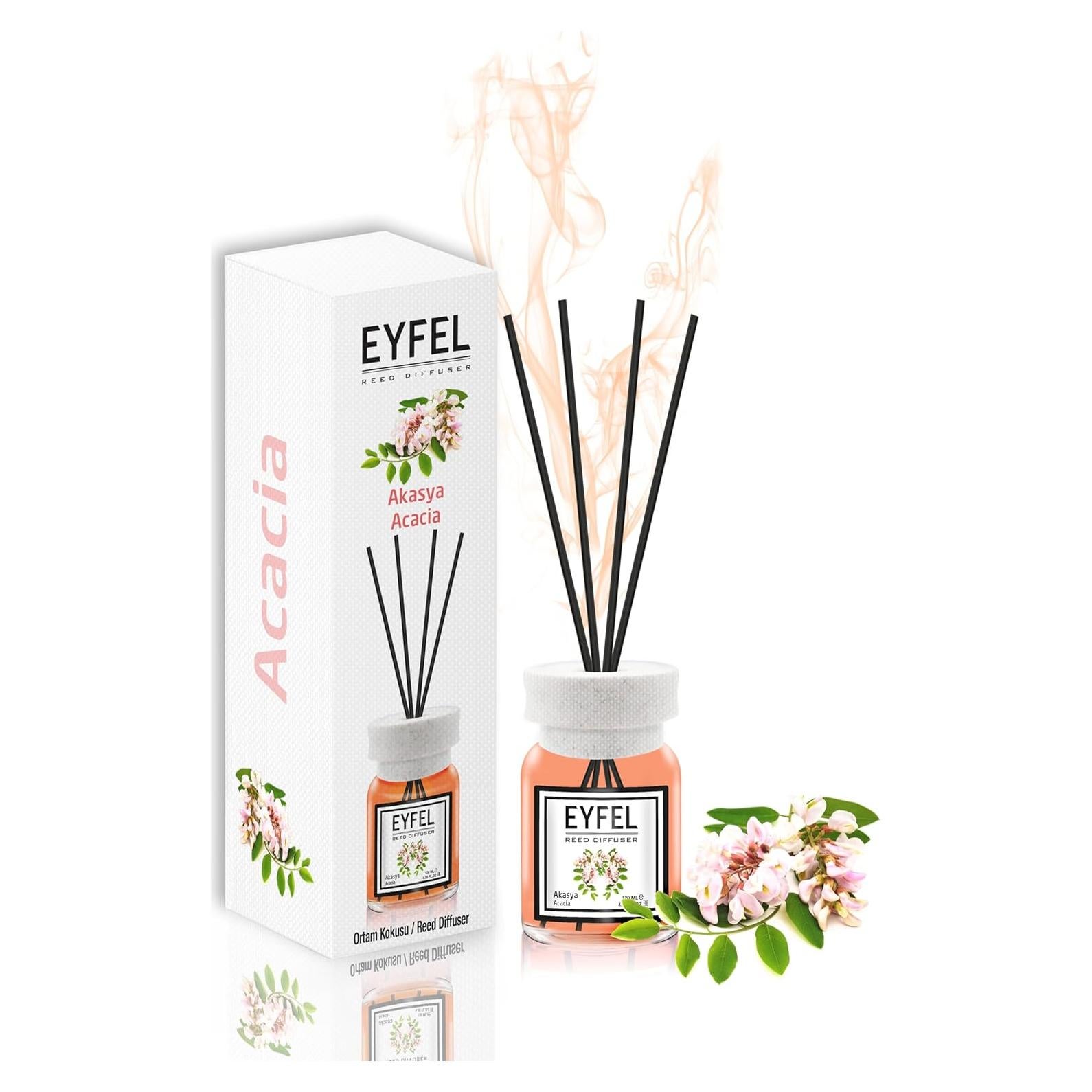 Difusor de Varillas Eyfel Acacia 120 ml - Fragancia Floral