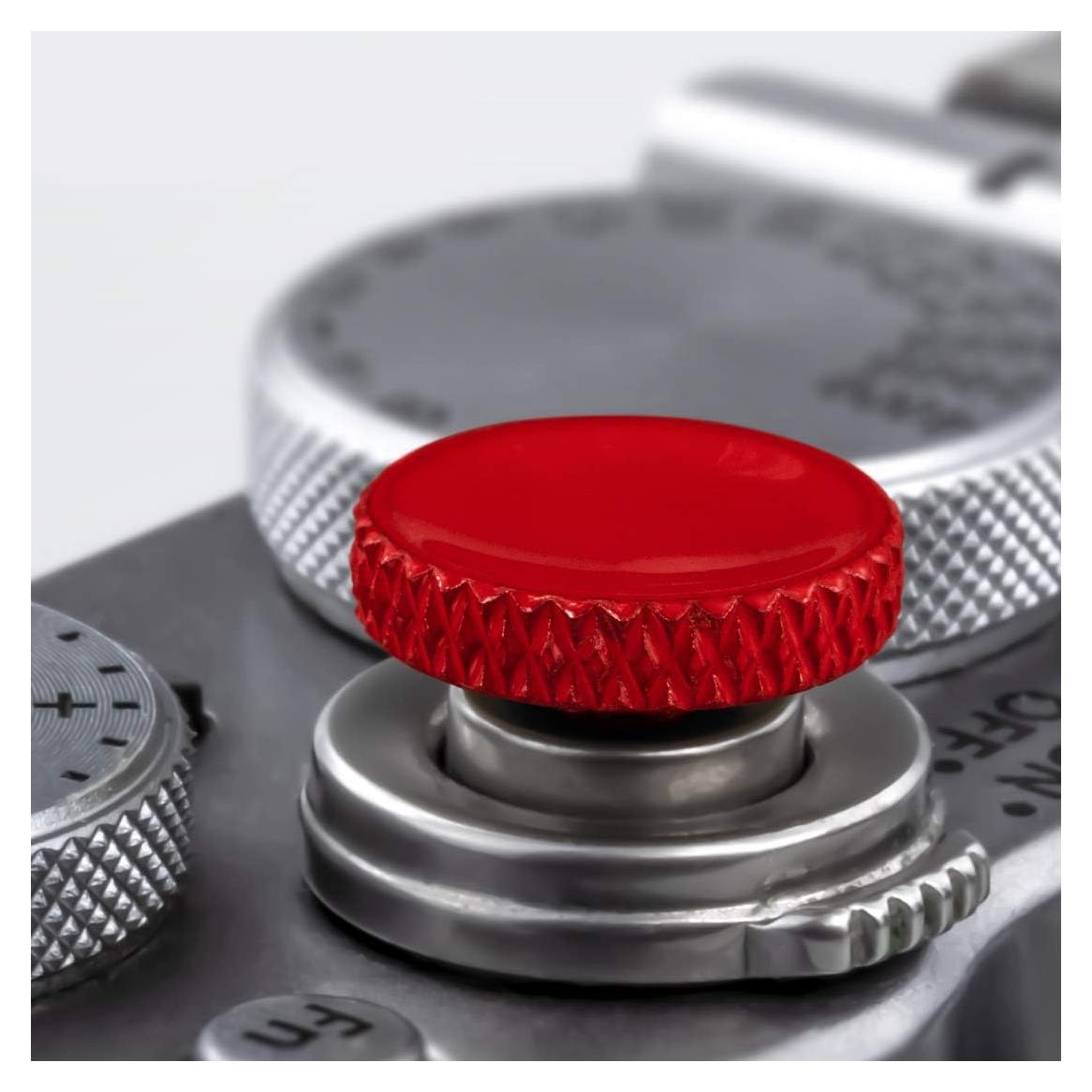 Botón de Obturador Suave Qiang Ni Rojo para Cámaras Fujifilm y Nikon