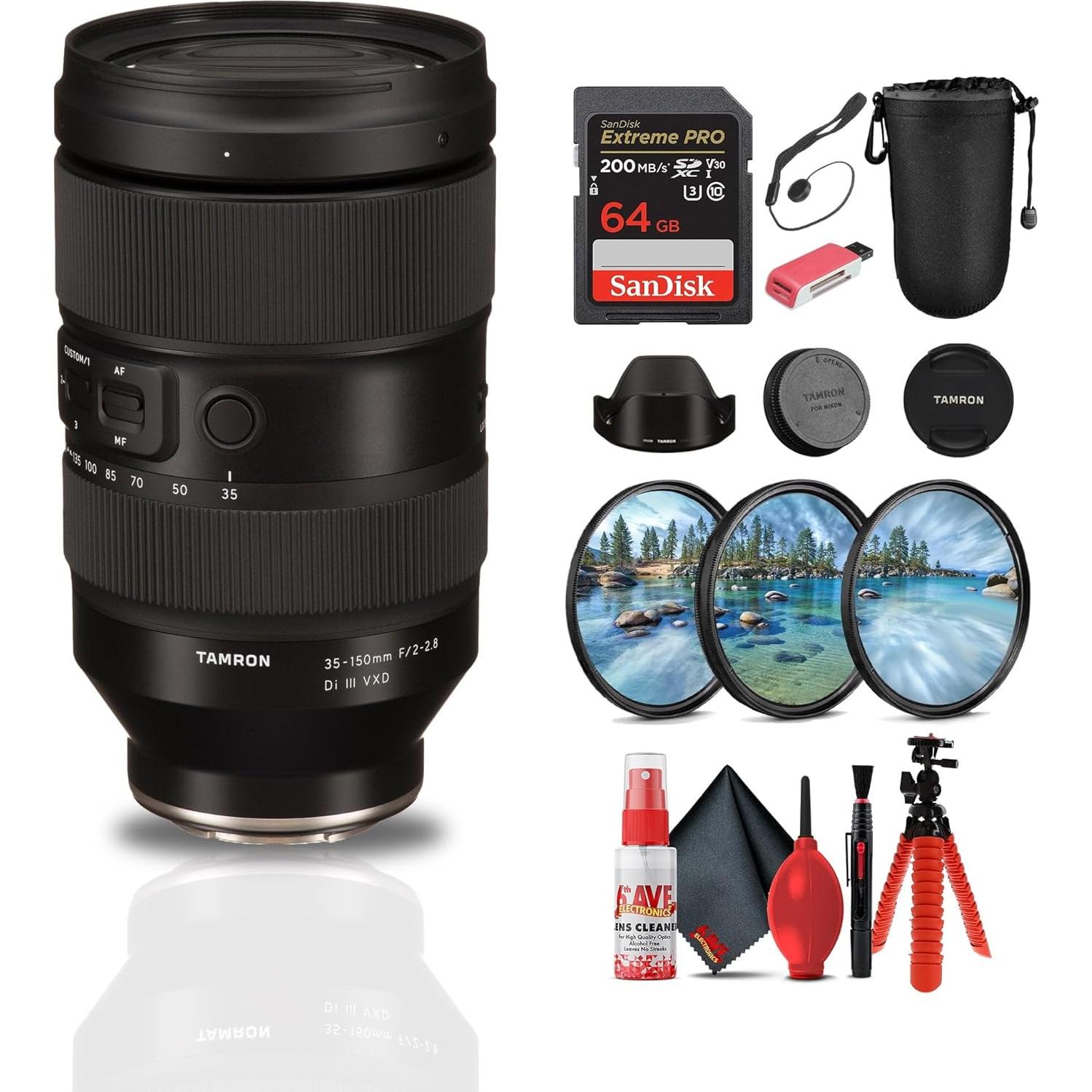 Lente Tamron 35-150mm f/2-2.8 Di III VXD Nikon Z + Accesorios