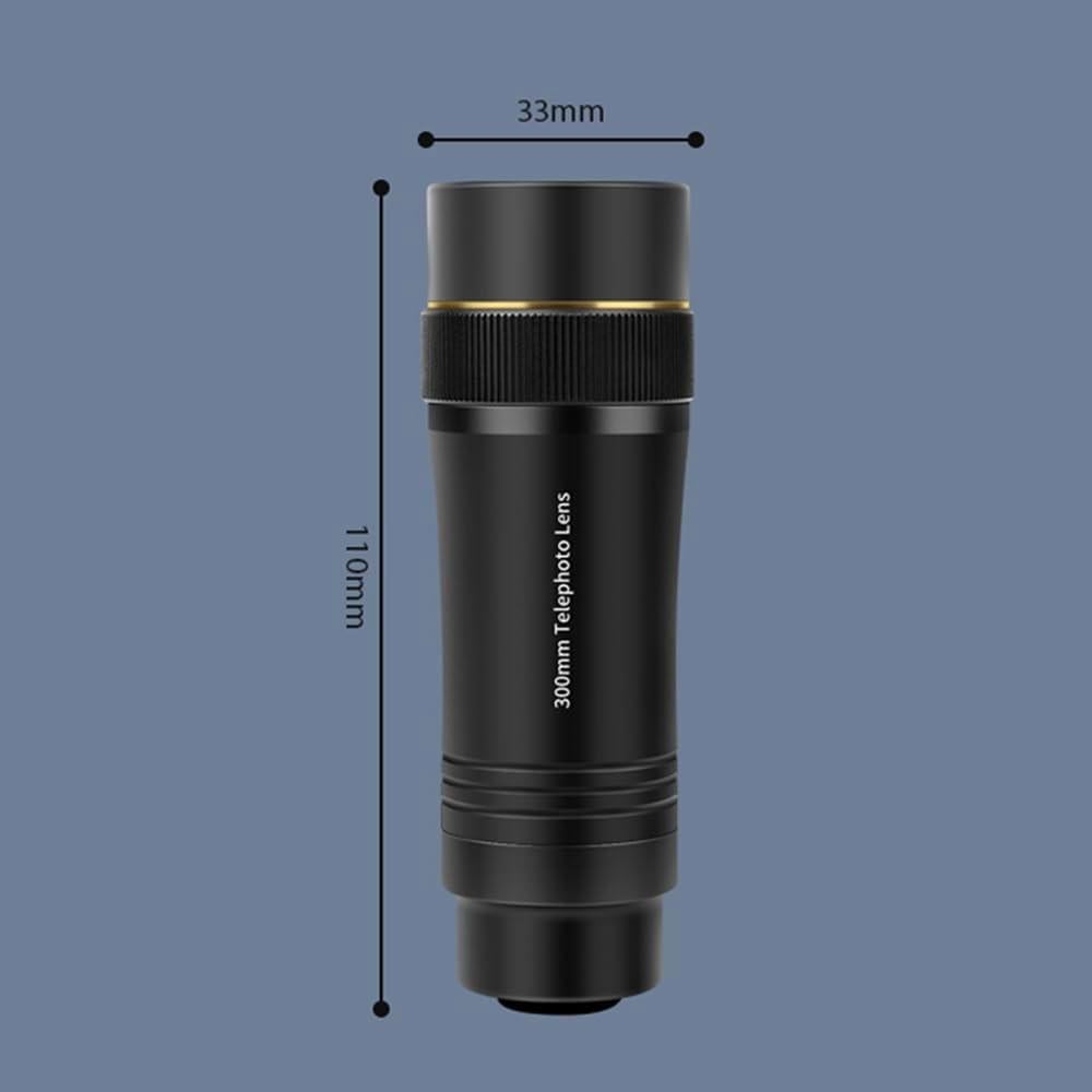 Lente Telefoto Andoer 300mm para Smartphone Zoom 10X