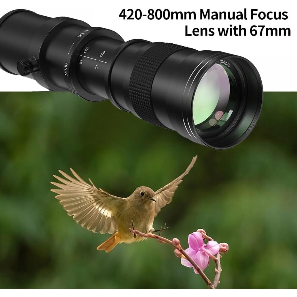 Lente Telefoto Zoom 420-800mm f/8.3 para Canon - Desiontal