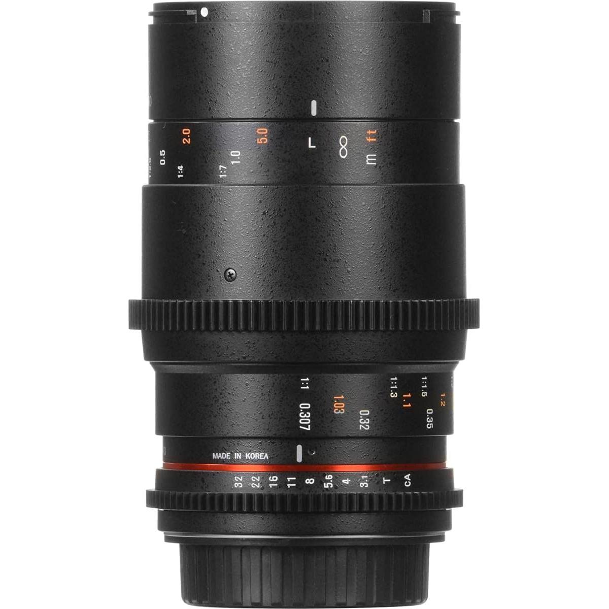 Lente Telefoto Macro Rokinon Cine DS 100mm T3.1 para Sony E