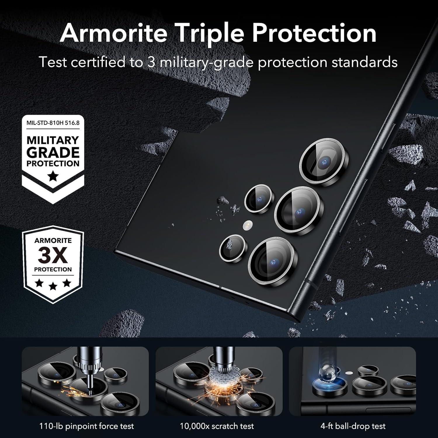 Protector de Lente de Cámara ESR para Samsung Galaxy S24 Ultra - 2 Pack
