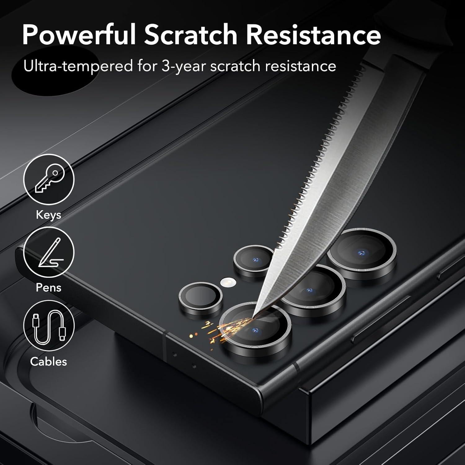 Protector de Lente de Cámara ESR para Samsung Galaxy S24 Ultra - 2 Pack