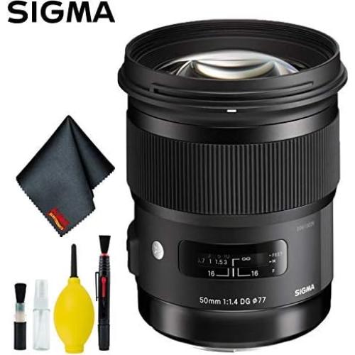 Lente Sigma 50mm f/1.4 DG HSM Art para Nikon F con Kit de Limpieza