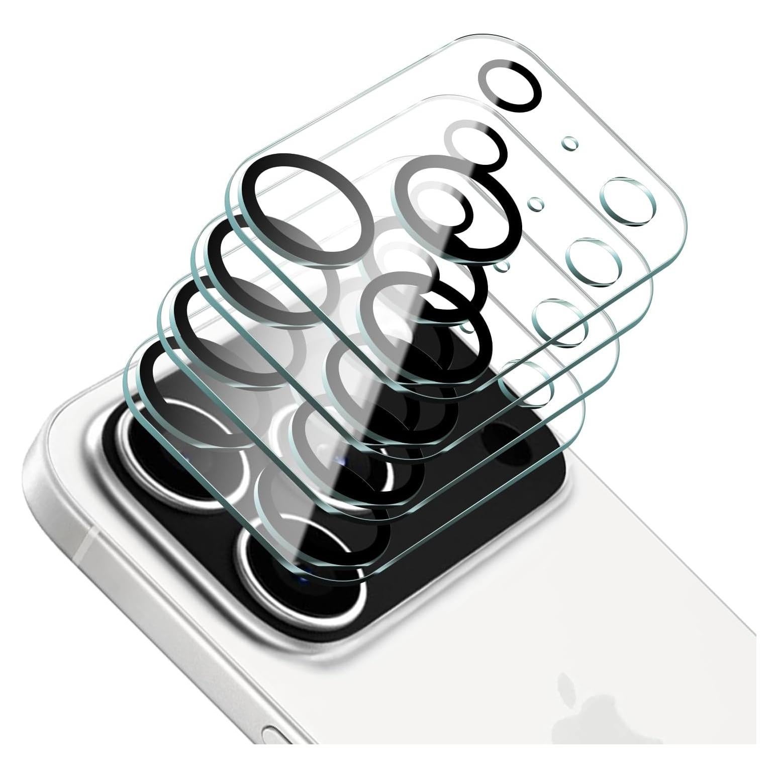 Protector de Lente de Cámara Fynorao para iPhone 17 Pro Max - 4 Piezas
