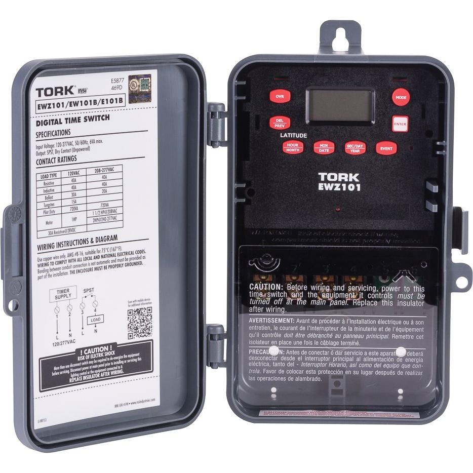 Interruptor Astronómico NSI TORK EWZ101 7 Días Gris