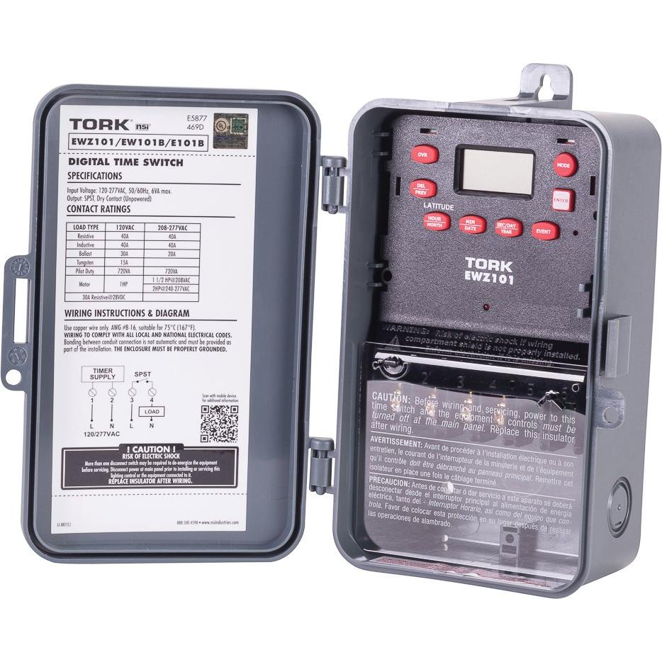 Interruptor Astronómico NSI TORK EWZ101 7 Días Gris