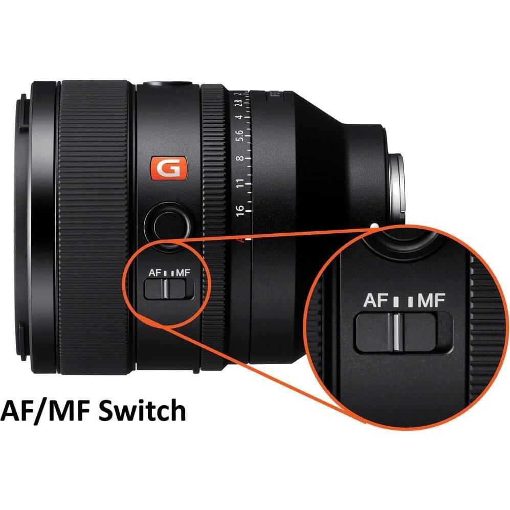 Lente Sony FE 50mm F1.2 GM - Apertura Ultra-Brillante, Kit Completo