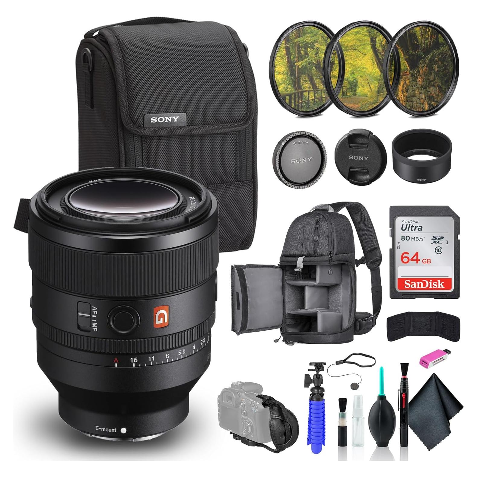 Lente Sony FE 50mm F1.2 GM - Apertura Ultra Brillante, Kit Completo