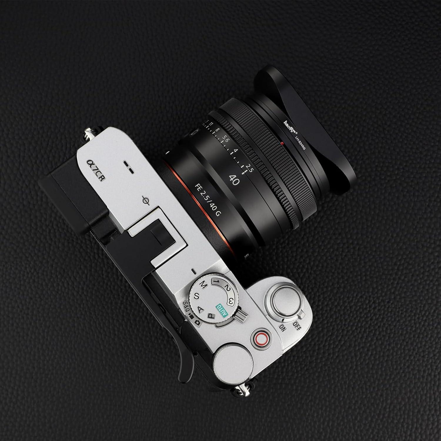 Capucha Cuadrada de Metal Haoge LH-S245G para Lentes Sony FE