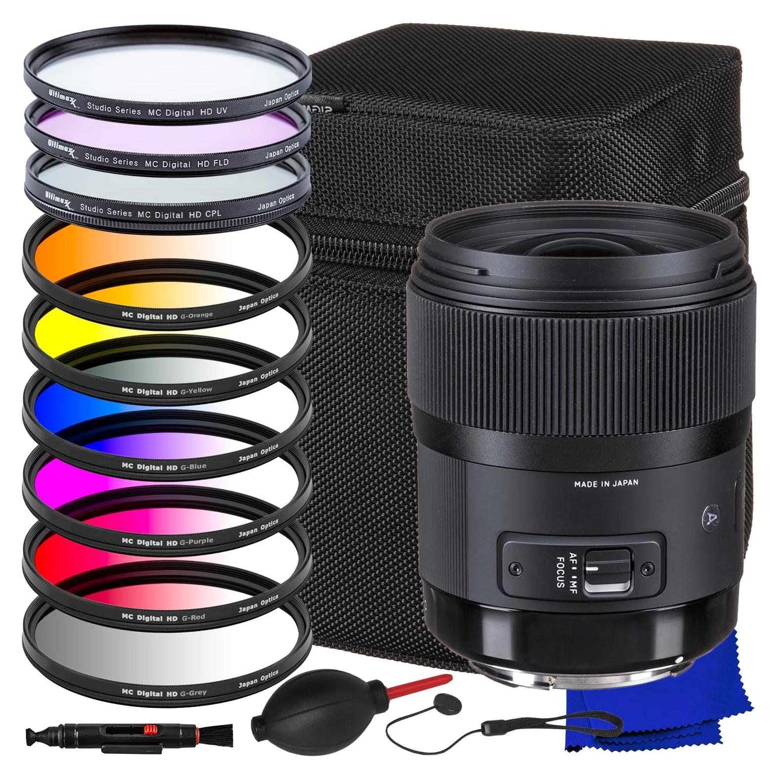 Lente Art Sigma 35mm f/1.4 DG HSM + Kit de Filtros 18 Piezas