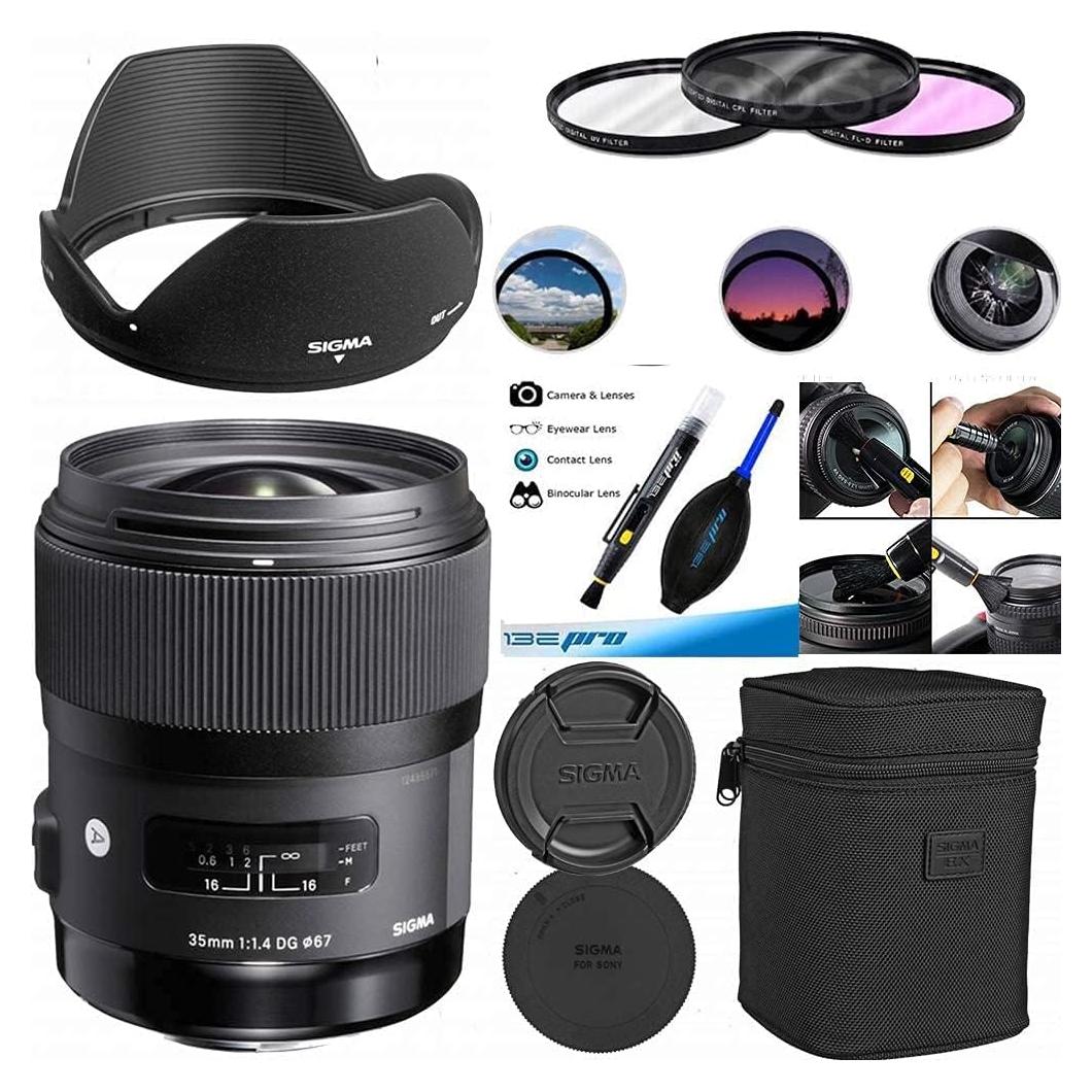 Lente Sigma 35mm F1.4 Art DG HSM para Canon - Accesorios incluidos