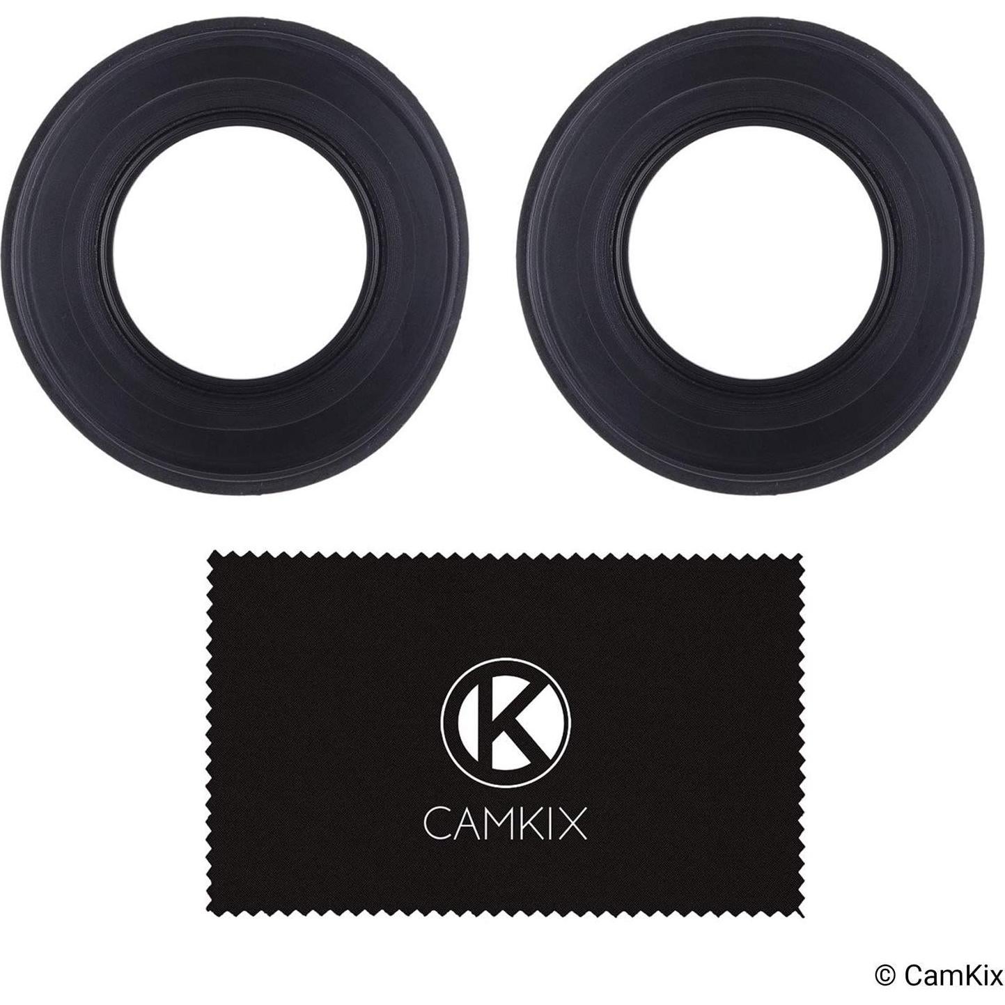 Capucha de Lente de Cámara Goma 77mm - Juego de 2 Colapsable