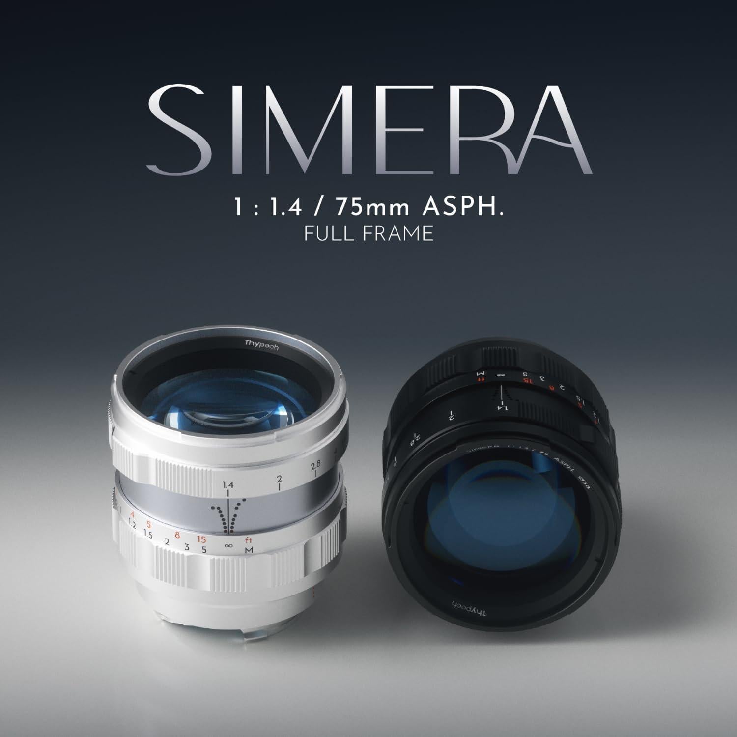 Lente Telefoto Simera 75mm F1.4 para Cámaras Leica M - Negro