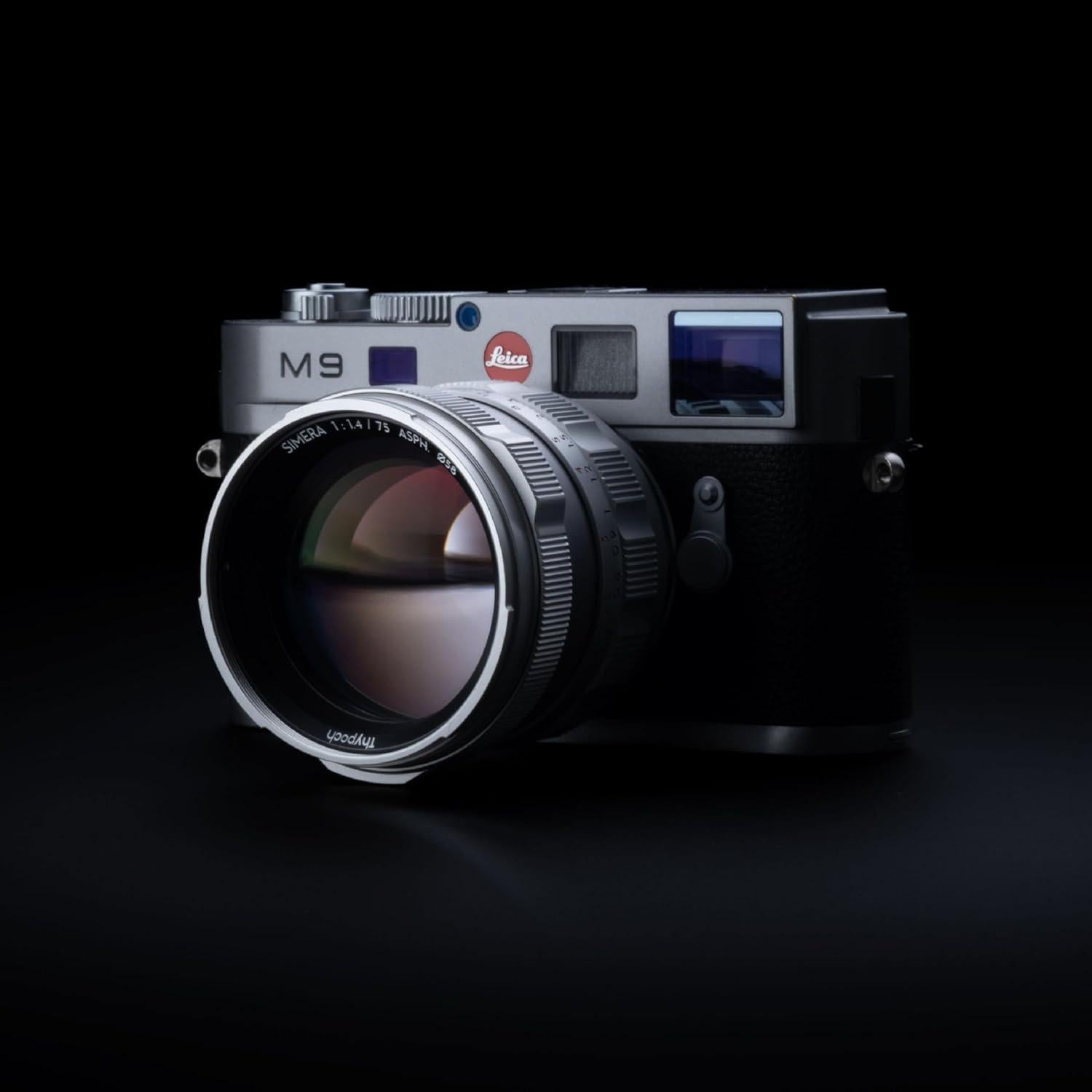 Lente Telefoto Simera 75mm F1.4 para Cámaras Leica M - Negro