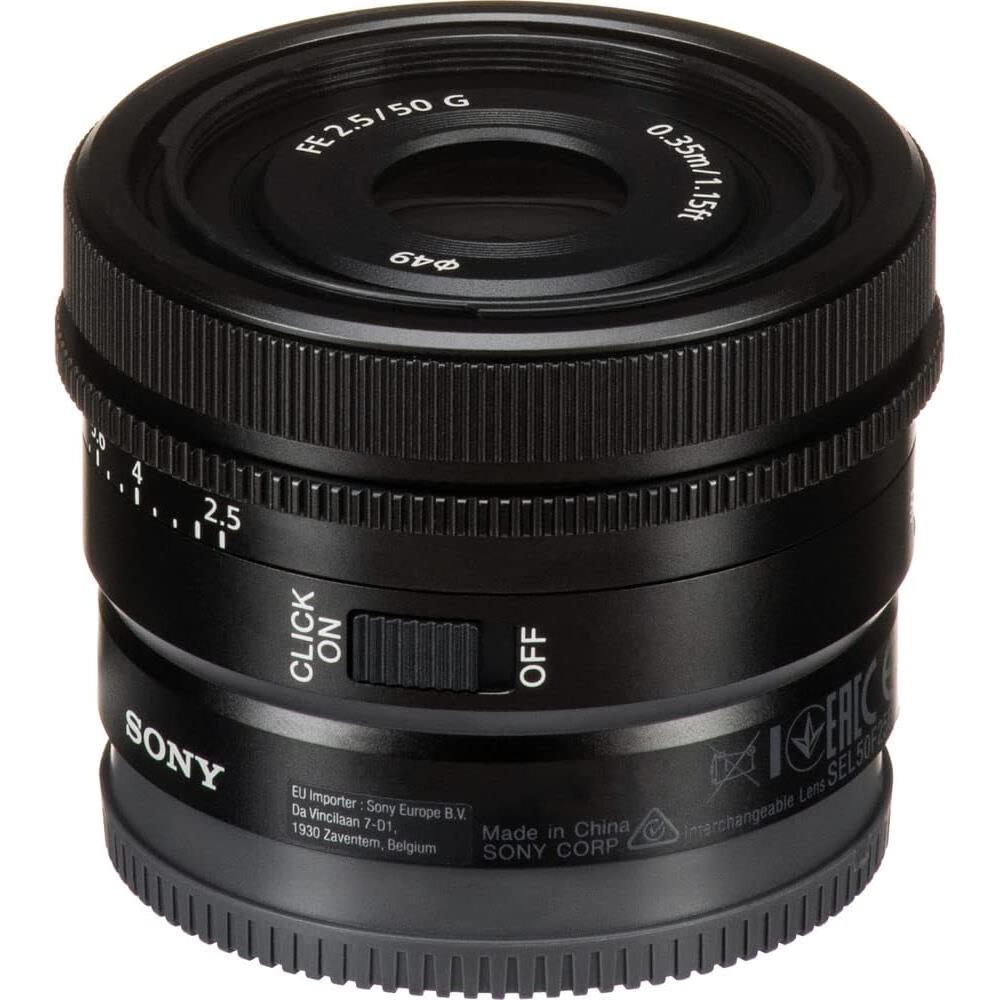 Lente Sony FE 50mm f/2.5 G E-Mount + Kit de Filtros y Limpieza