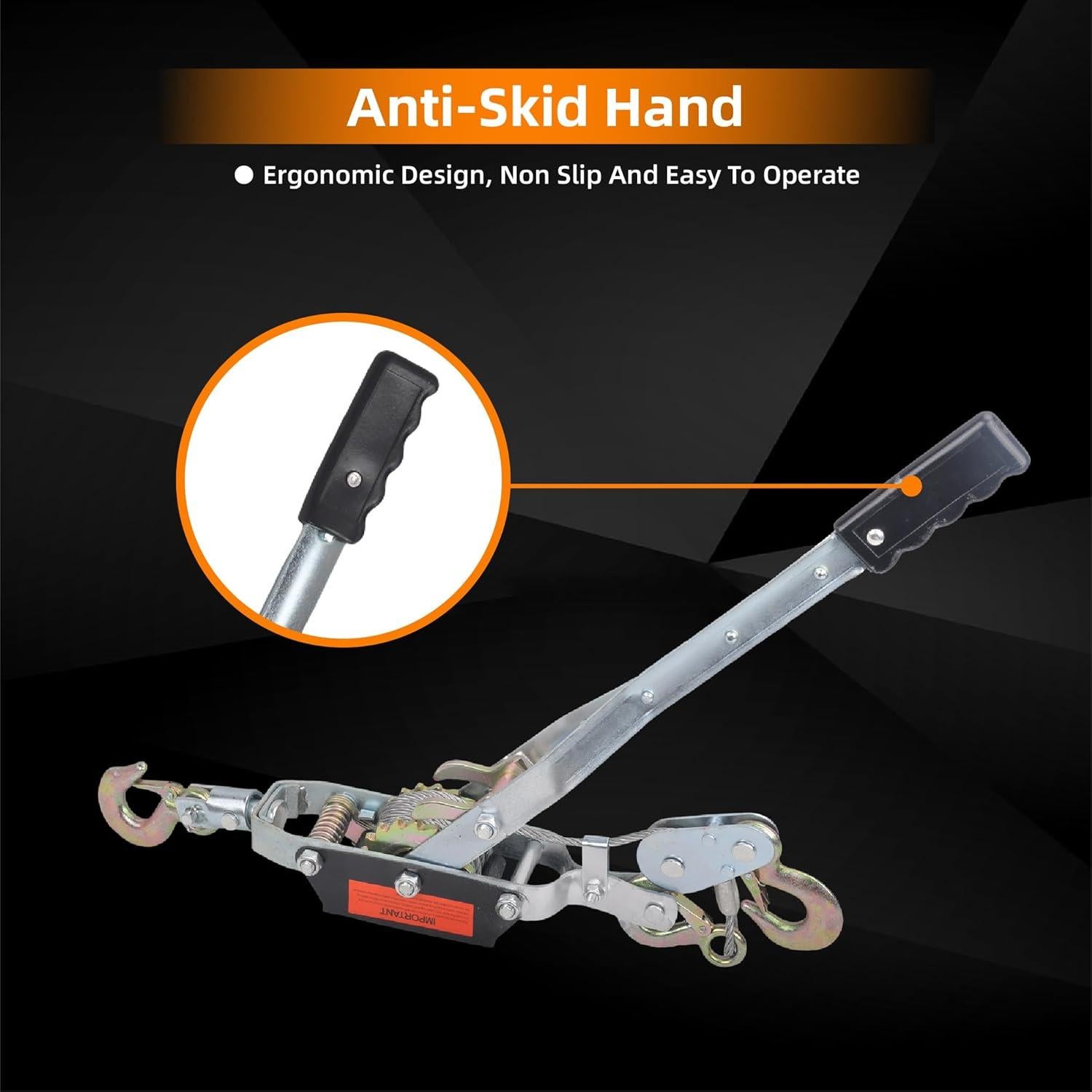 Come Along Puller Higehio 5 Ton Doble Engranaje 3m Cable