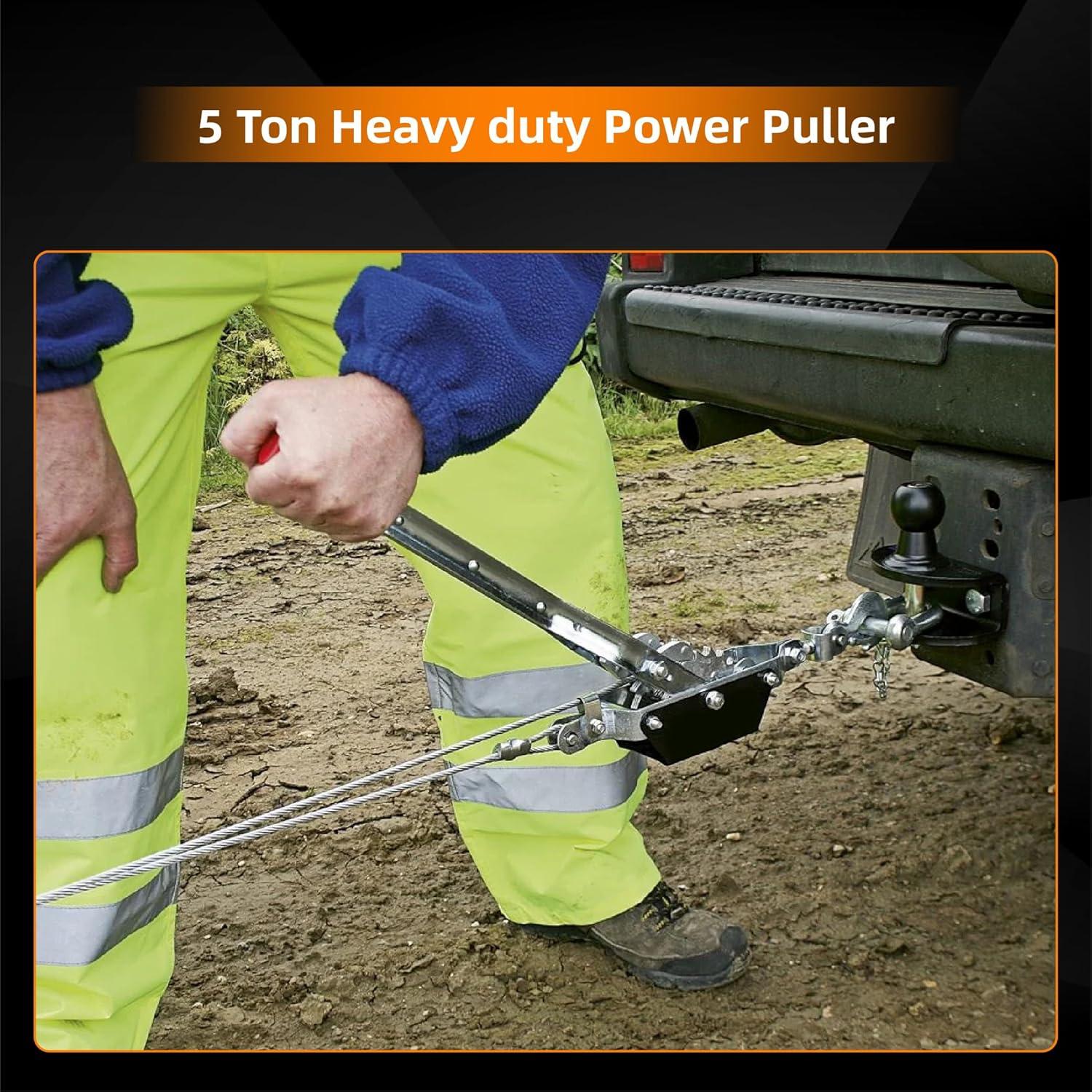 Come Along Puller Higehio 5 Ton Doble Engranaje 3m Cable