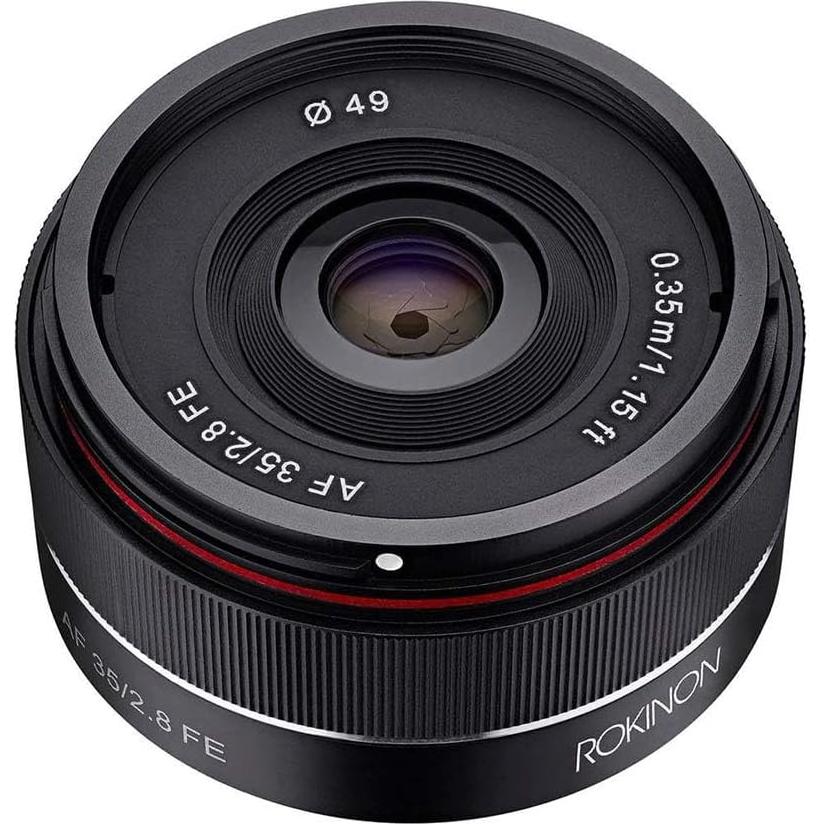 Objetivo Rokinon AF 35mm F2.8 para cámaras Sony E