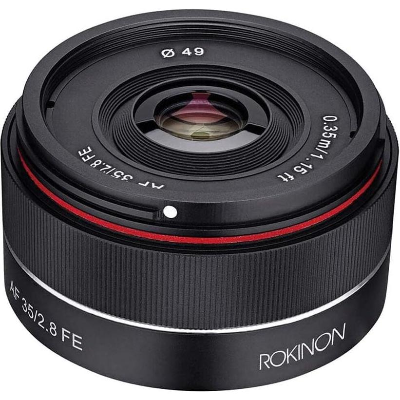 Objetivo Rokinon AF 35mm F2.8 para cámaras Sony E