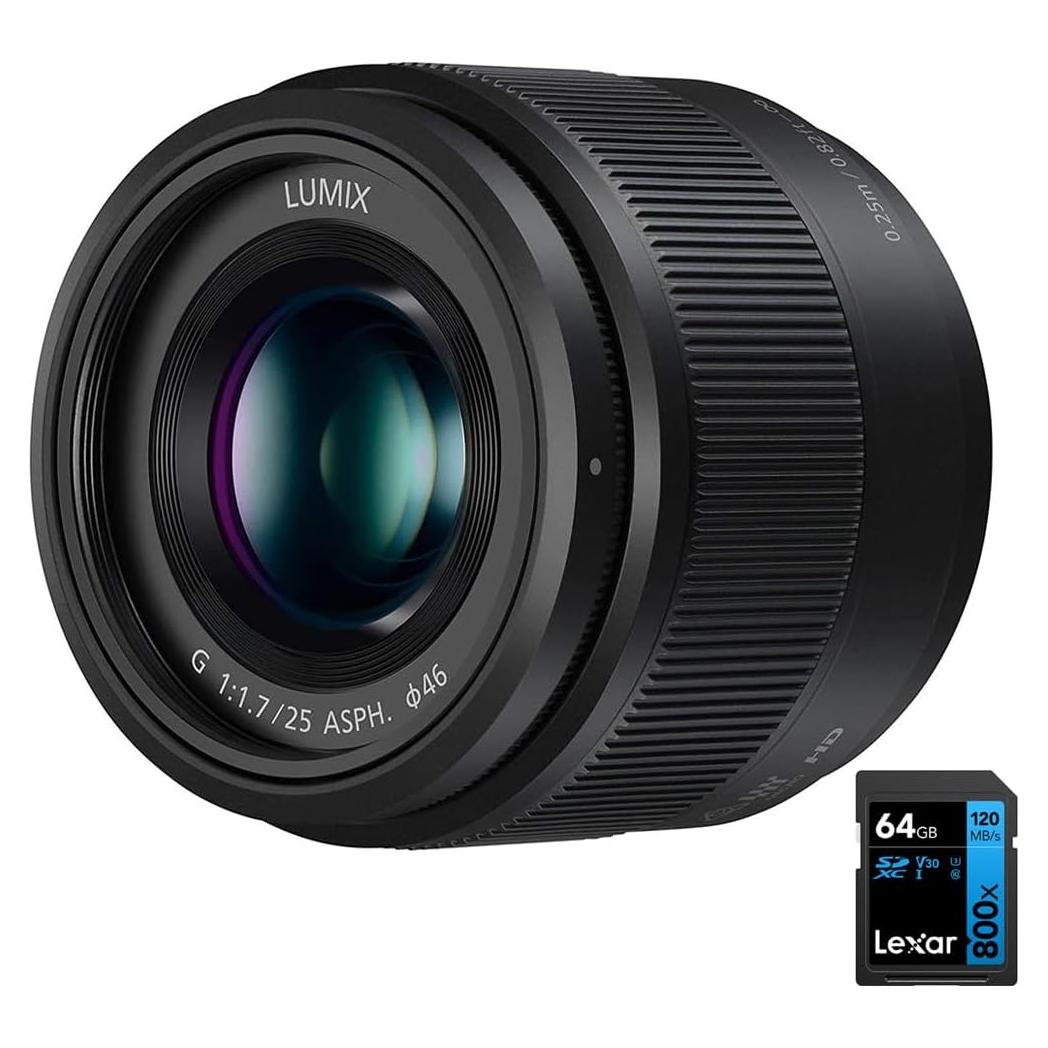 Lente Panasonic H-H025K 25mm F1.7 LUMIX G para Micro Cuatro Tercios