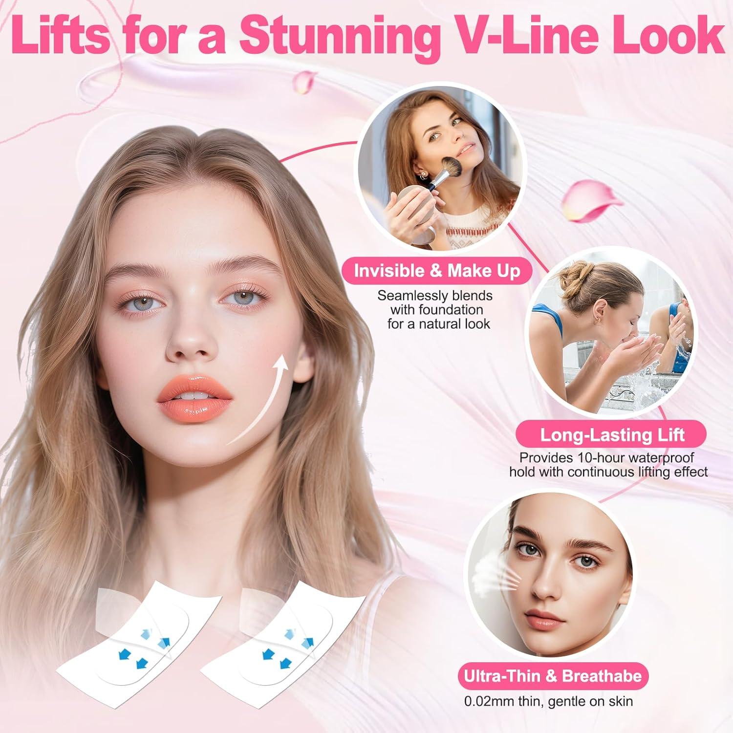 Cinta de Levantamiento Facial Invisible Loxbcin 160PCS 0.02mm