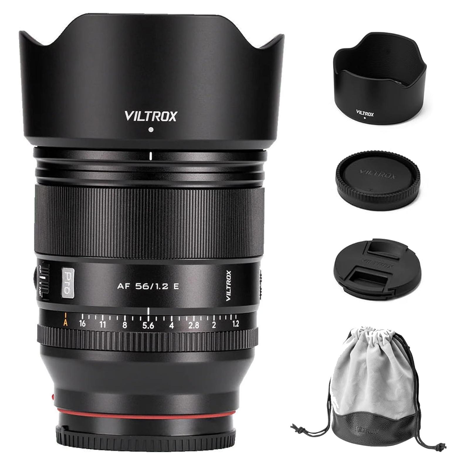 Lente Prime Viltrox 56mm F1.2 E para Sony - Enfoque Automático