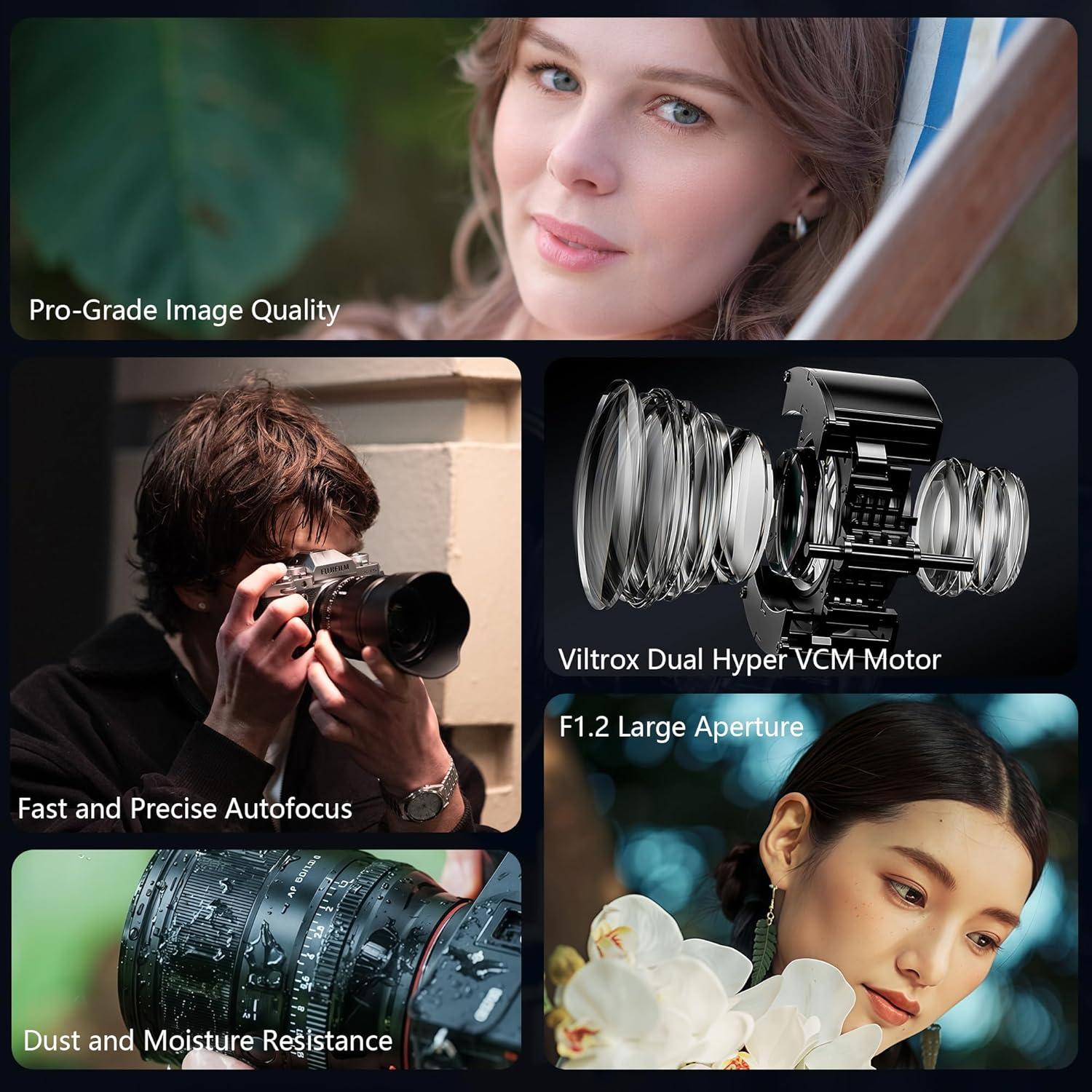 Lente Prime Viltrox 56mm F1.2 E para Sony - Enfoque Automático