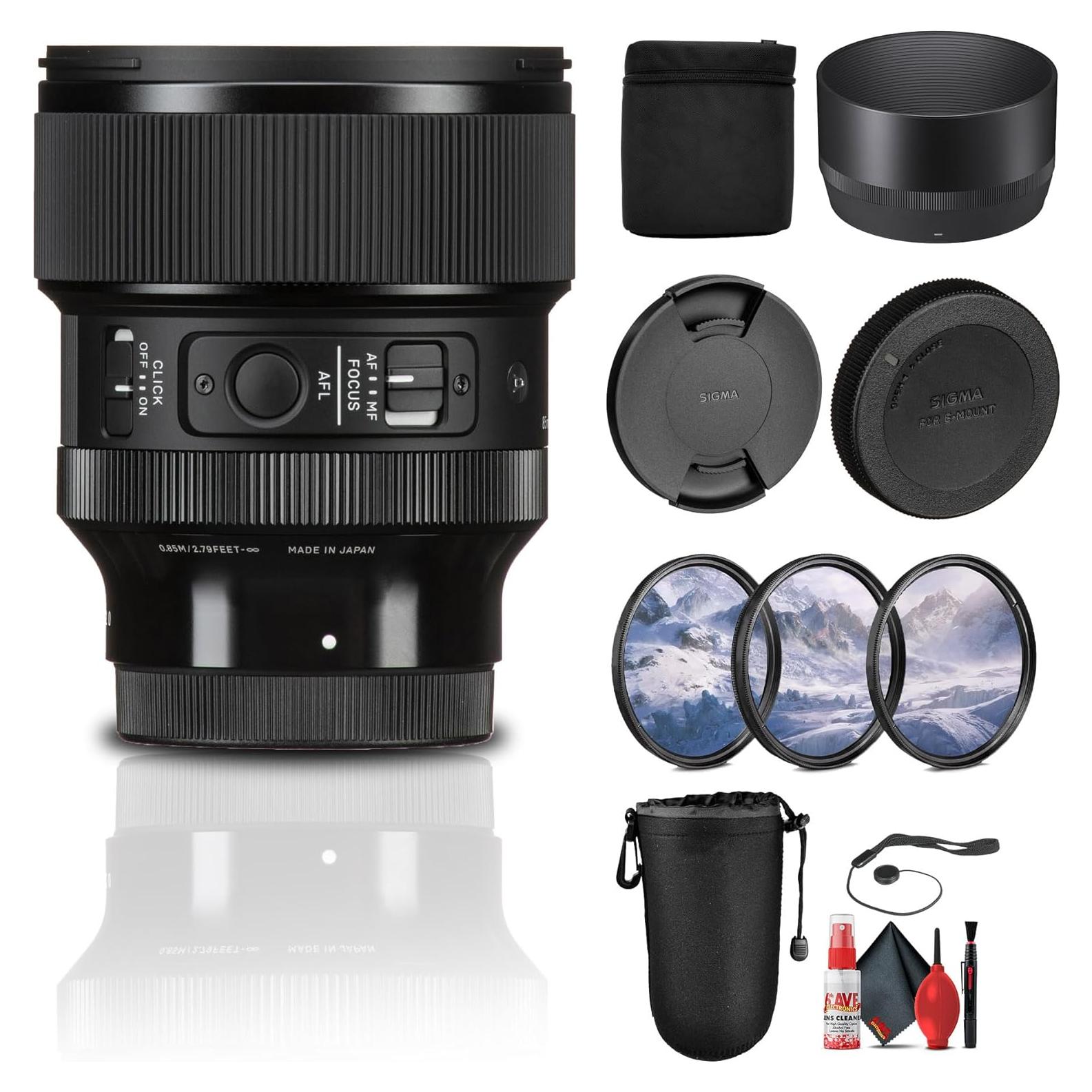 Lente Sigma 85mm f/1.4 DG DN Art para Sony E - Incluye Accesorios