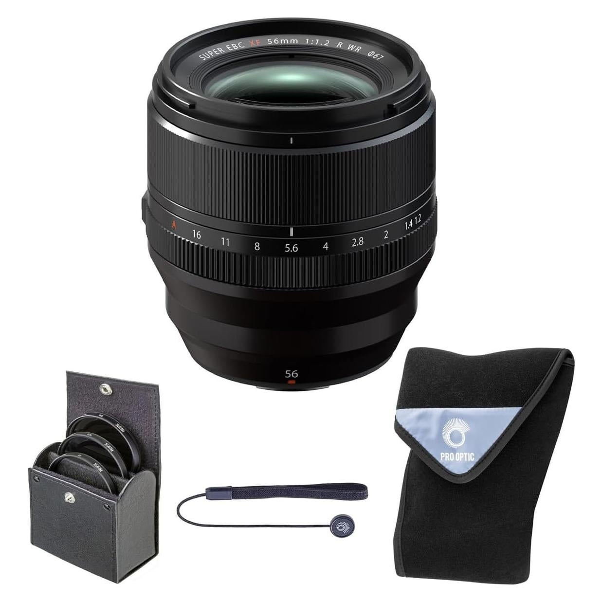 Lente Fujifilm XF 56mm f/1.2 R WR + Kit de Filtros 67mm