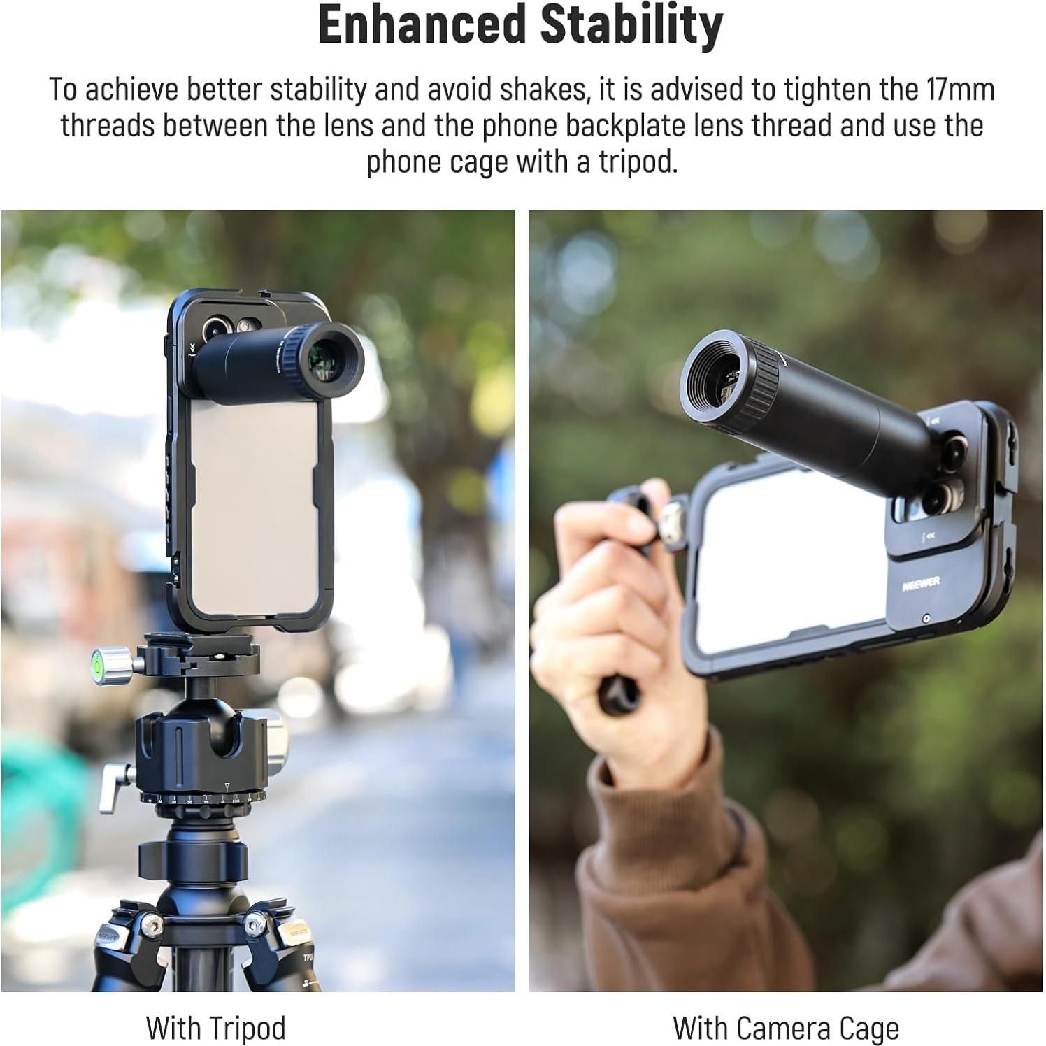 Lente Telefoto NEEWER 7X para Teléfono 17mm LS-36