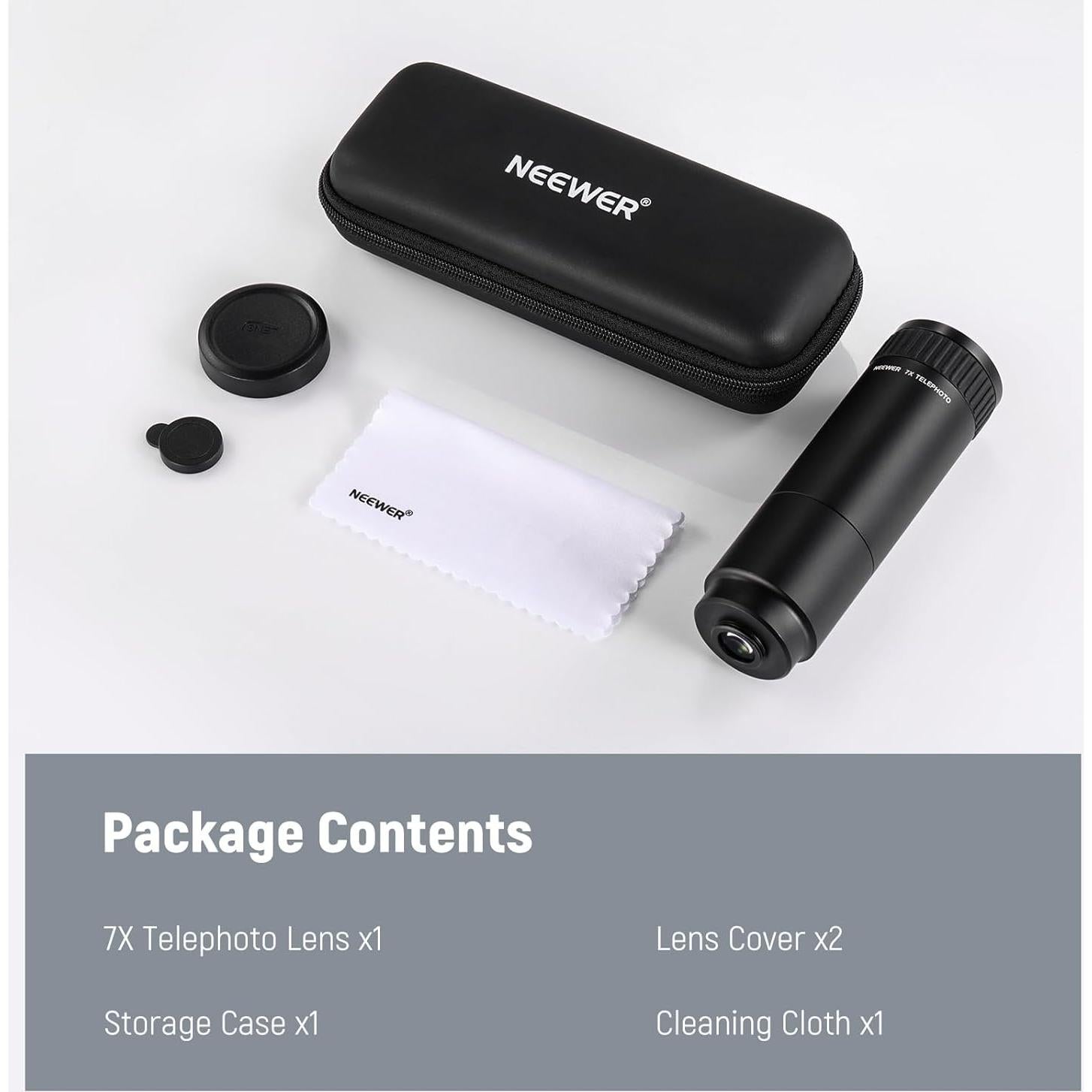 Lente Telefoto NEEWER 7X para Teléfono 17mm LS-36