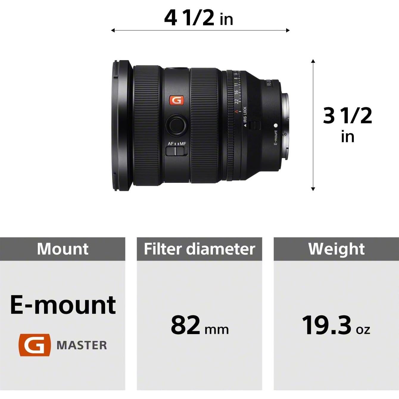 Lente Sony FE 16-35mm F2.8 GM II Gran Angular