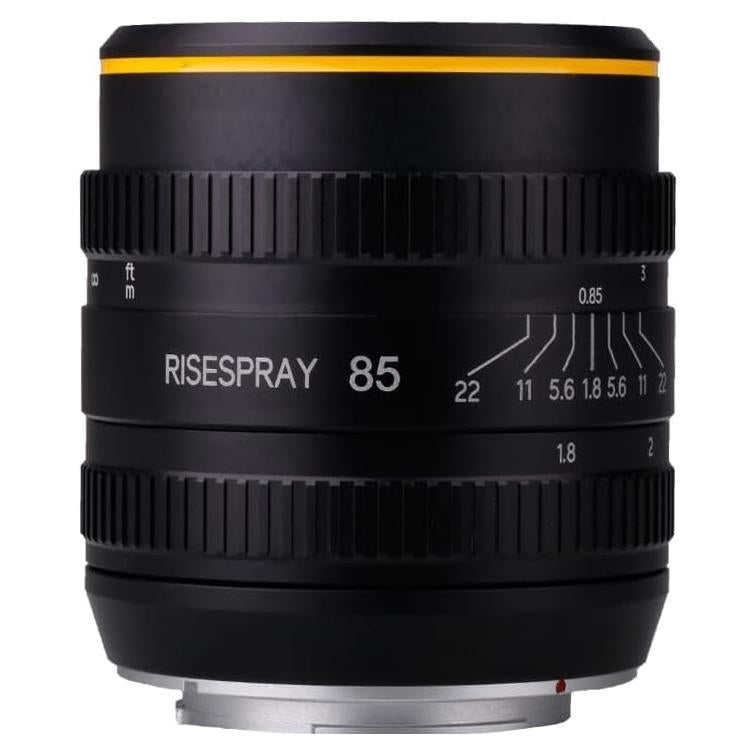 Lente Manual 85mm f/1.8 RISESPRAY para Cámaras Canon Nikon Sony