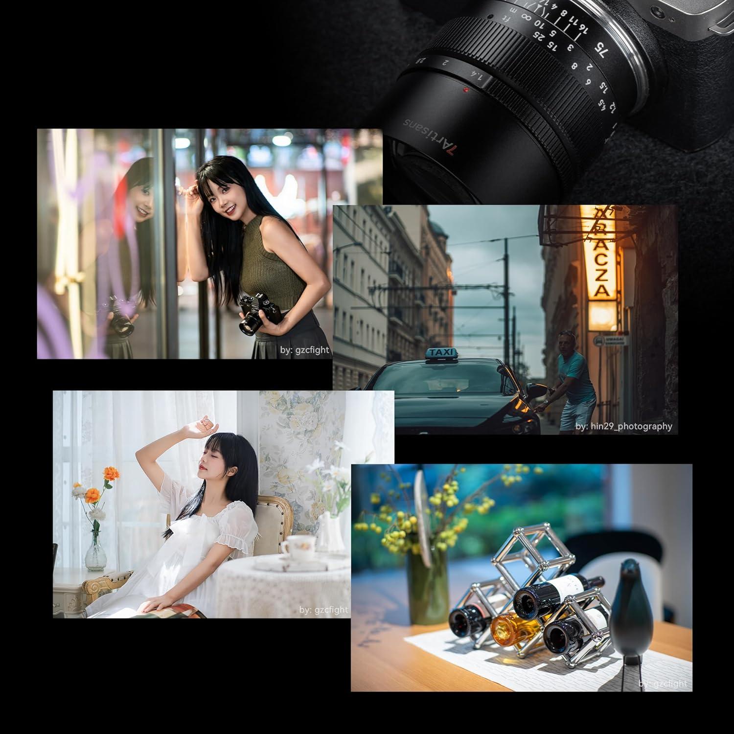 Lente Prime 7artisans 75mm F1.4 para Montura Nikon Z