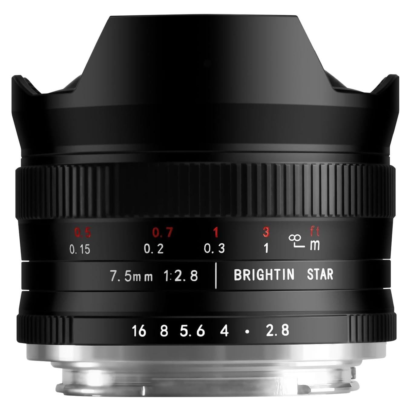 7.5mm F2.8 III Ultra Wide Angle Fisheye Lens for Canon RF-S Mount Mirrorless Cameras, Manual Focus Prime APS-C Lens Fit for RF R5 R6 R7 R10 R50 R100