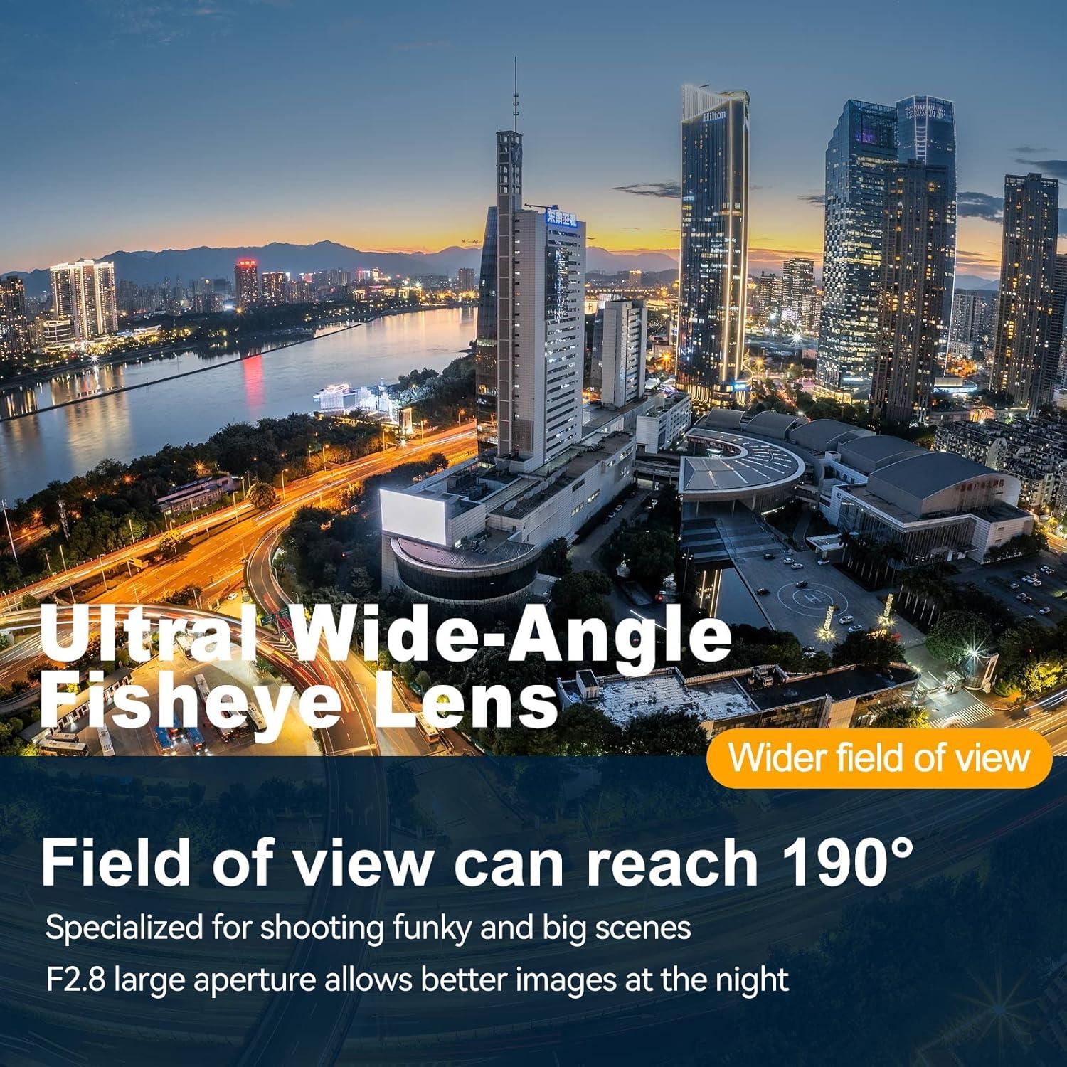 7.5mm F2.8 III Ultra Wide Angle Fisheye Lens for Canon RF-S Mount Mirrorless Cameras, Manual Focus Prime APS-C Lens Fit for RF R5 R6 R7 R10 R50 R100