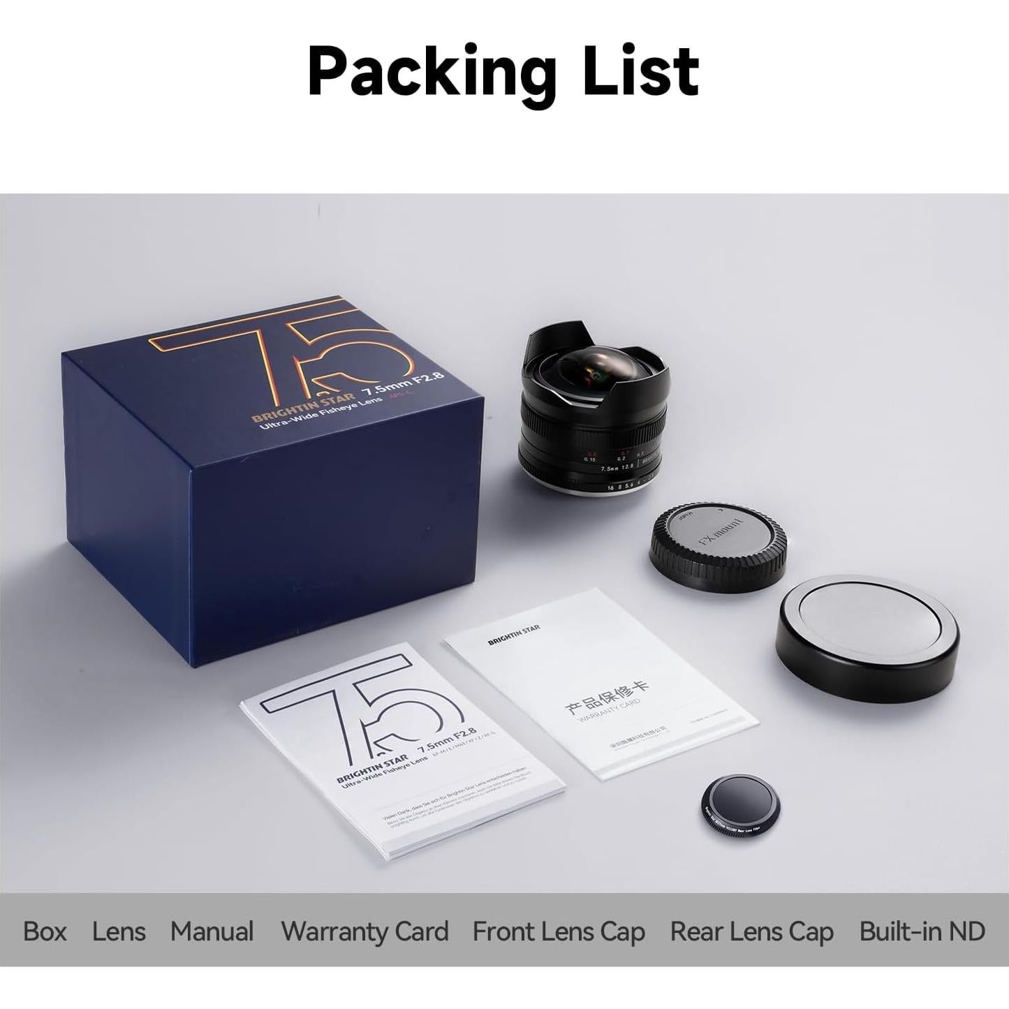 7.5mm F2.8 III Ultra Wide Angle Fisheye Lens for Canon RF-S Mount Mirrorless Cameras, Manual Focus Prime APS-C Lens Fit for RF R5 R6 R7 R10 R50 R100