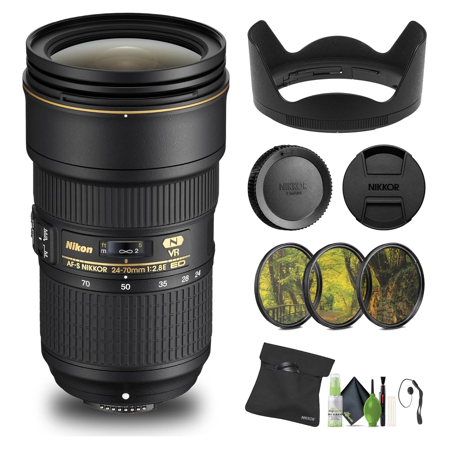 Lente Zoom Nikon Nikkor Z 24-70mm f/2.8 S + Kit de Filtros