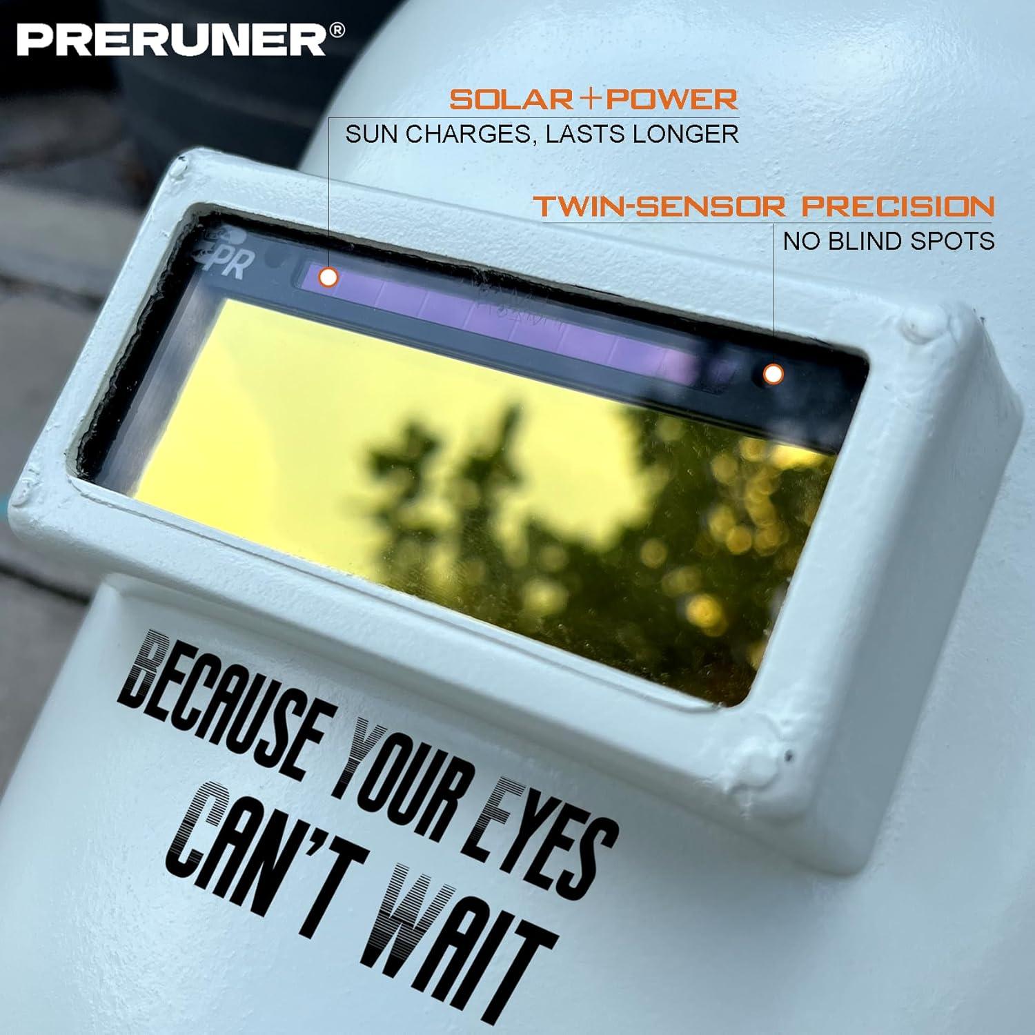 Lente de Soldadura Automático Preruner TC108 10 Dorado 5.08x10.8cm