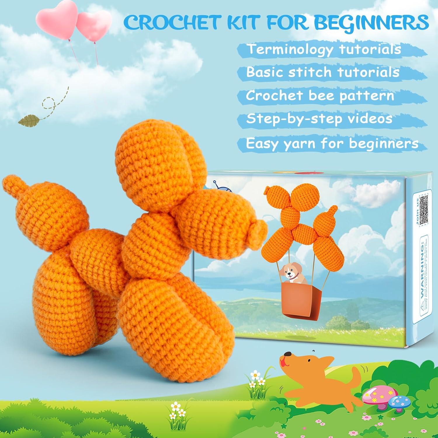 Kit de Crochet Crochetta para Principiantes - Perro Globo