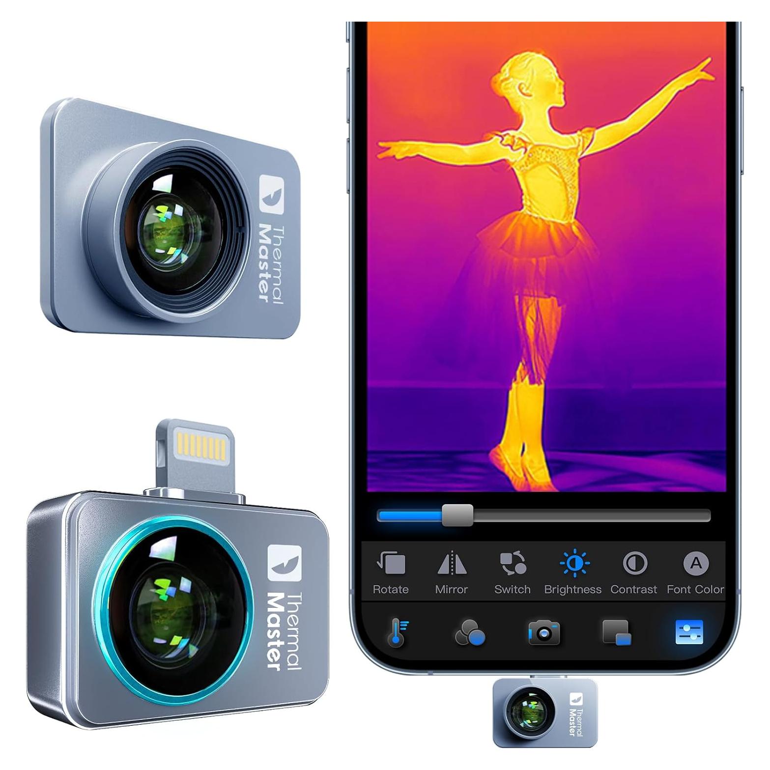 Cámara Térmica P2 Pro para iPhone, IR 512x384, Zoom 15X