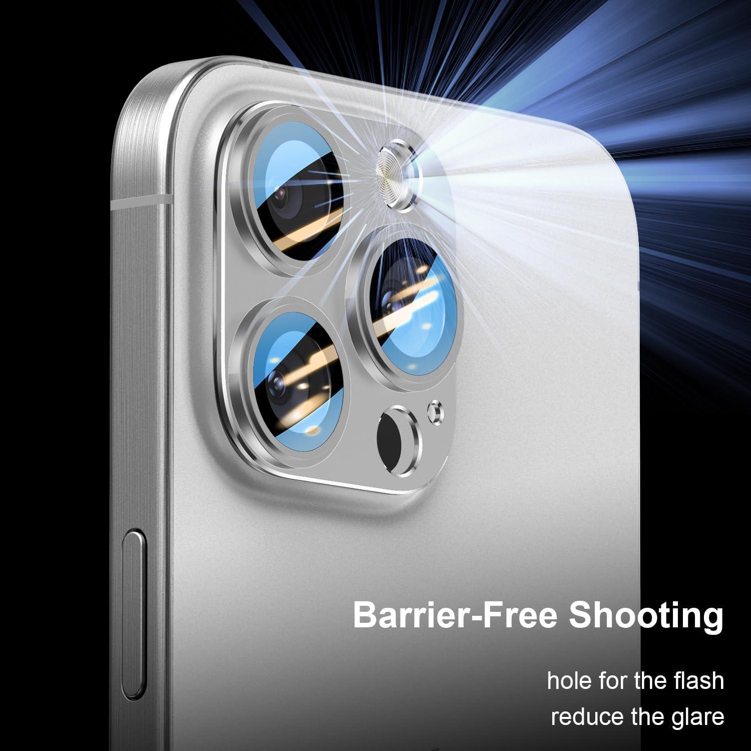 Protector de Lente de Cámara KISMER para iPhone 13 Pro Max - 2 Paquetes