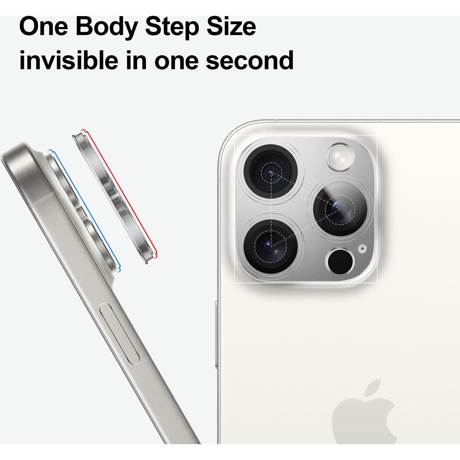 Protector de Lente de Cámara KISMER para iPhone 13 Pro Max - 2 Paquetes