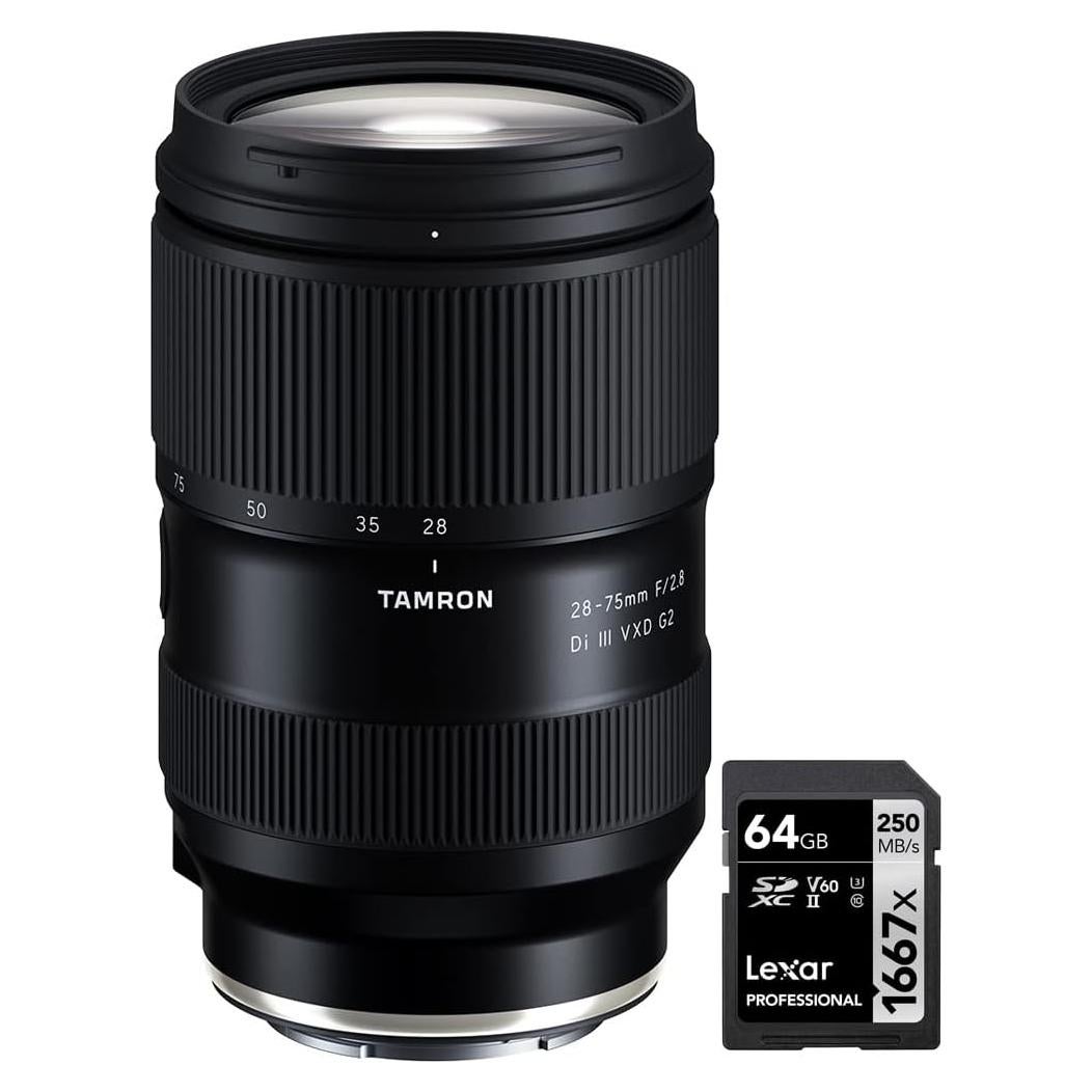 Lente Tamron 28-75mm F2.8 Di III VXD G2 para Sony E + Tarjeta 64GB