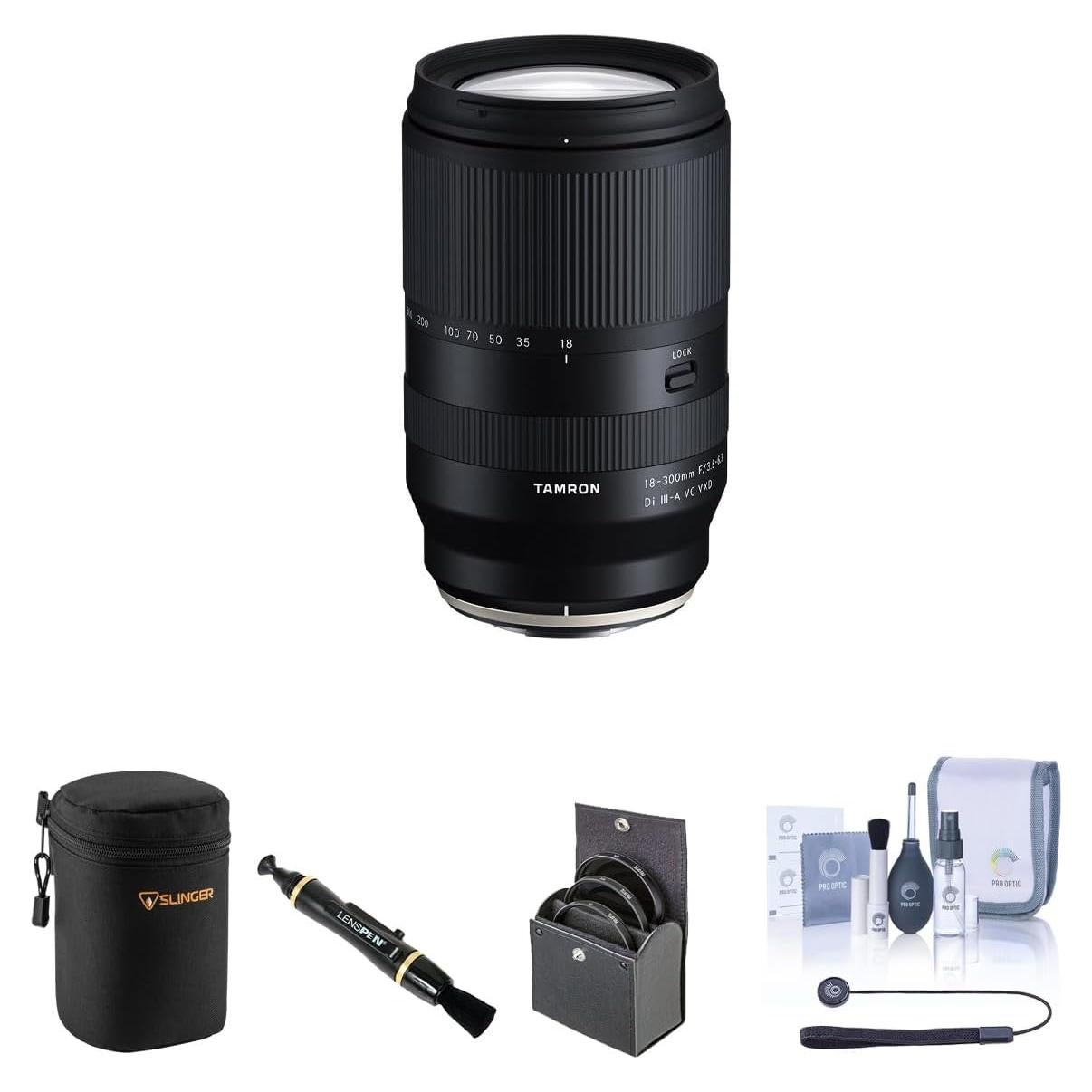 Lente Tamron 18-300mm f/3.5-6.3 para Sony E - Zoom, Estabilización